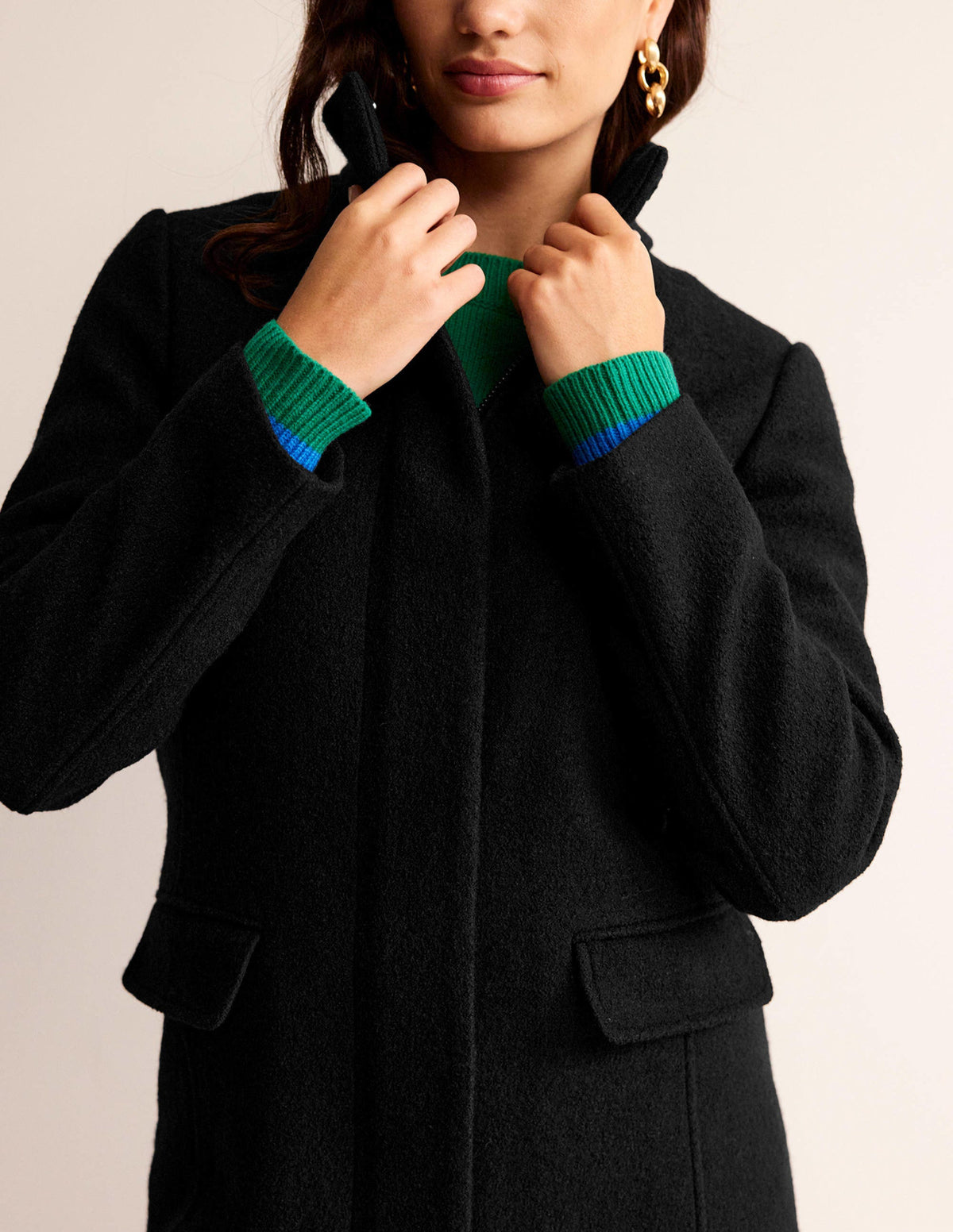 Winchester Textured Coat-Black-2