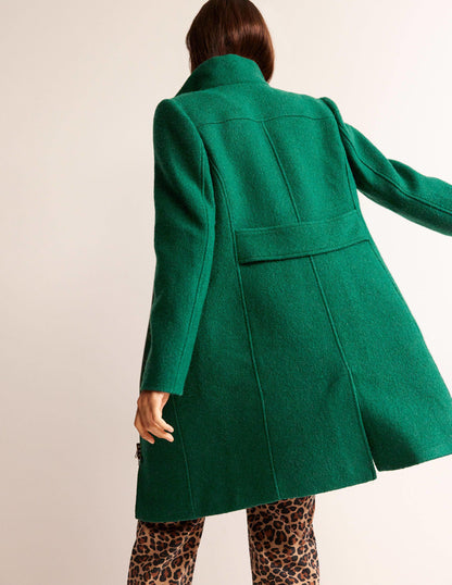 Winchester Textured Coat-Emerald Night