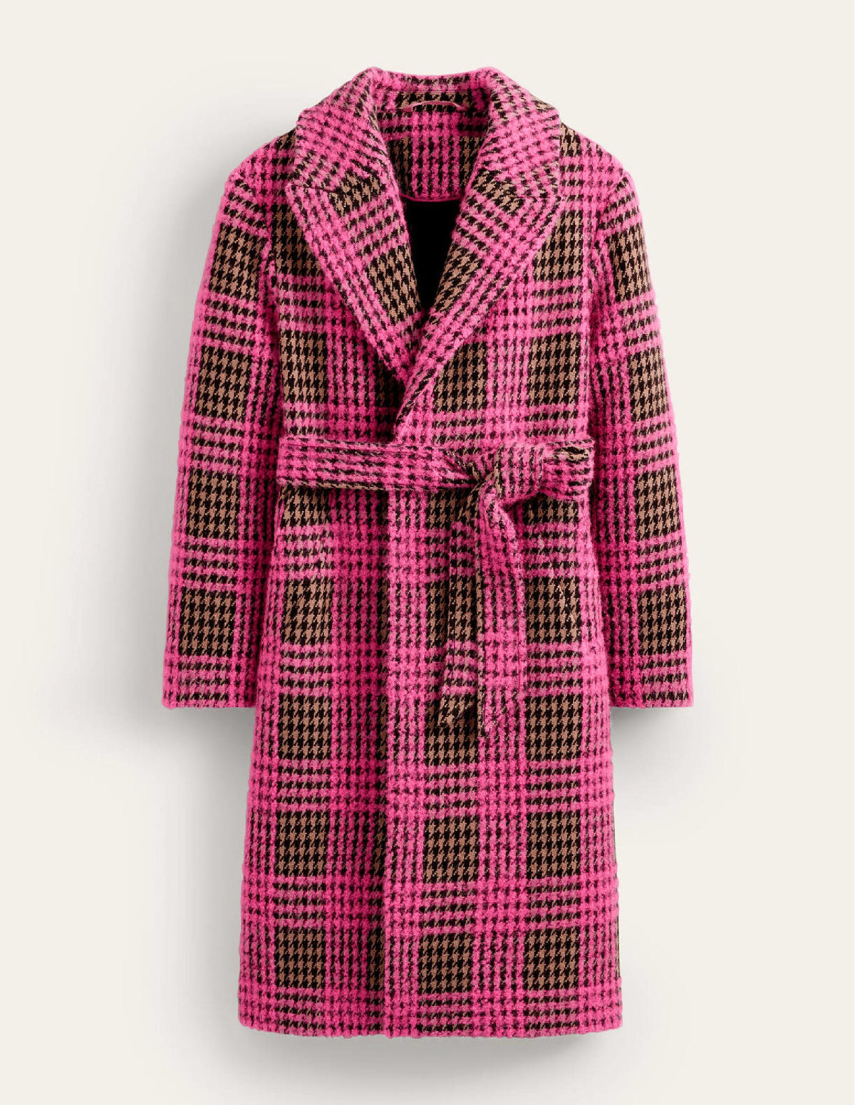 Bristol Wool Check Coat-Pink Boucle Check - Image 7