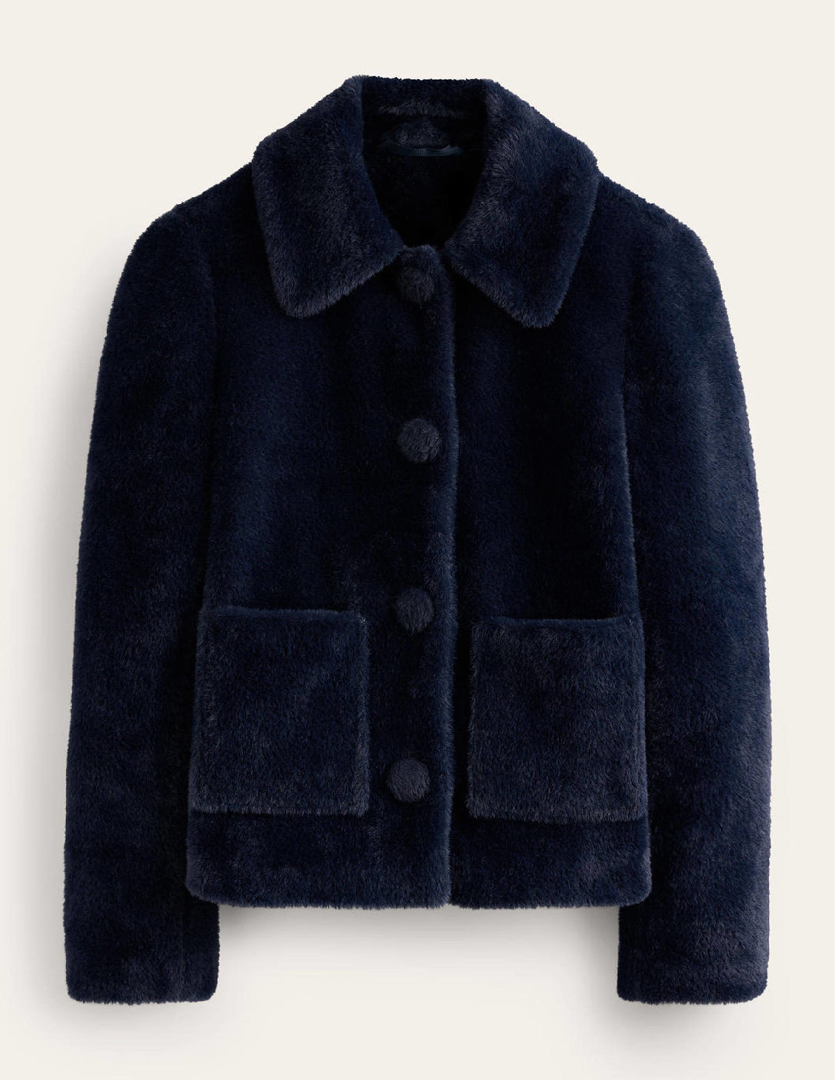 York Faux-Fur Coat-Navy-5