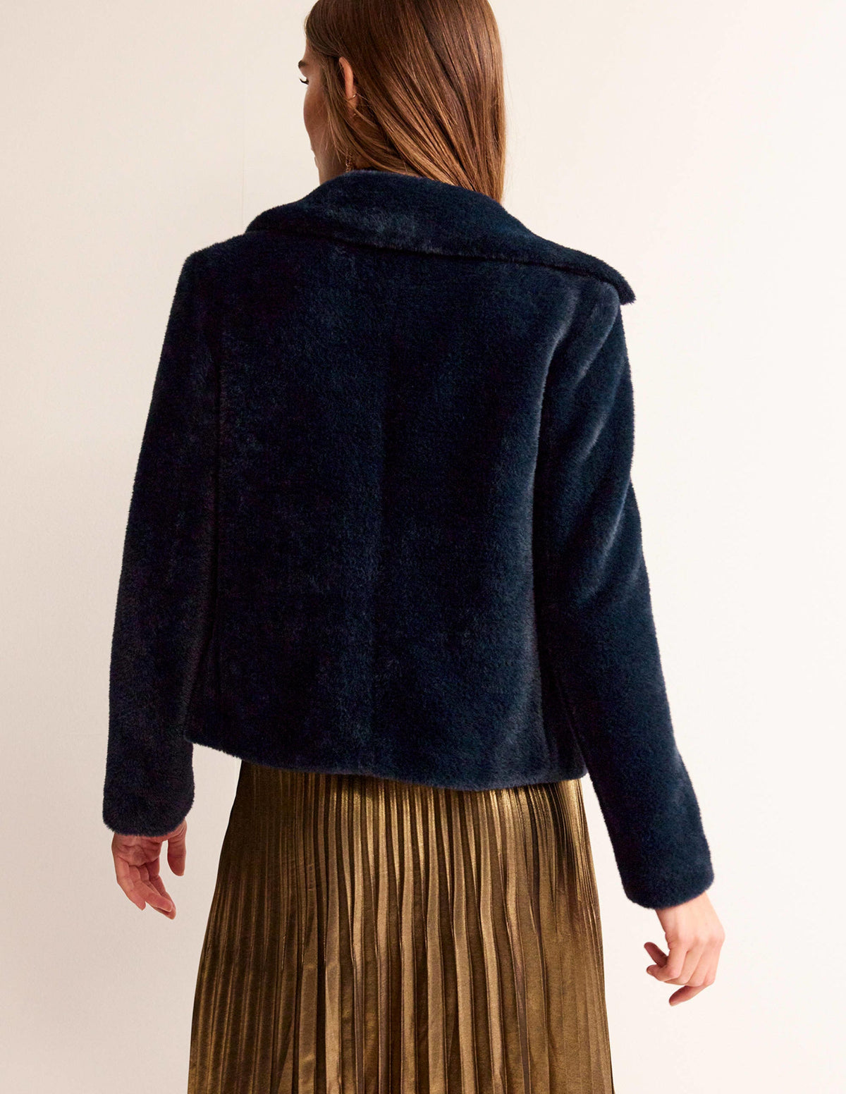 York Faux-Fur Coat-Navy-3