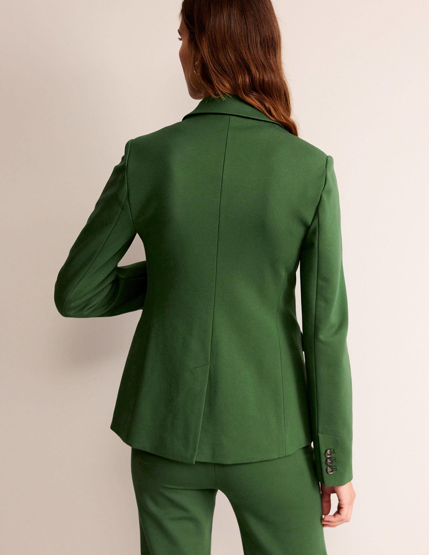 Marylebone Ponte Blazer-Winter Green