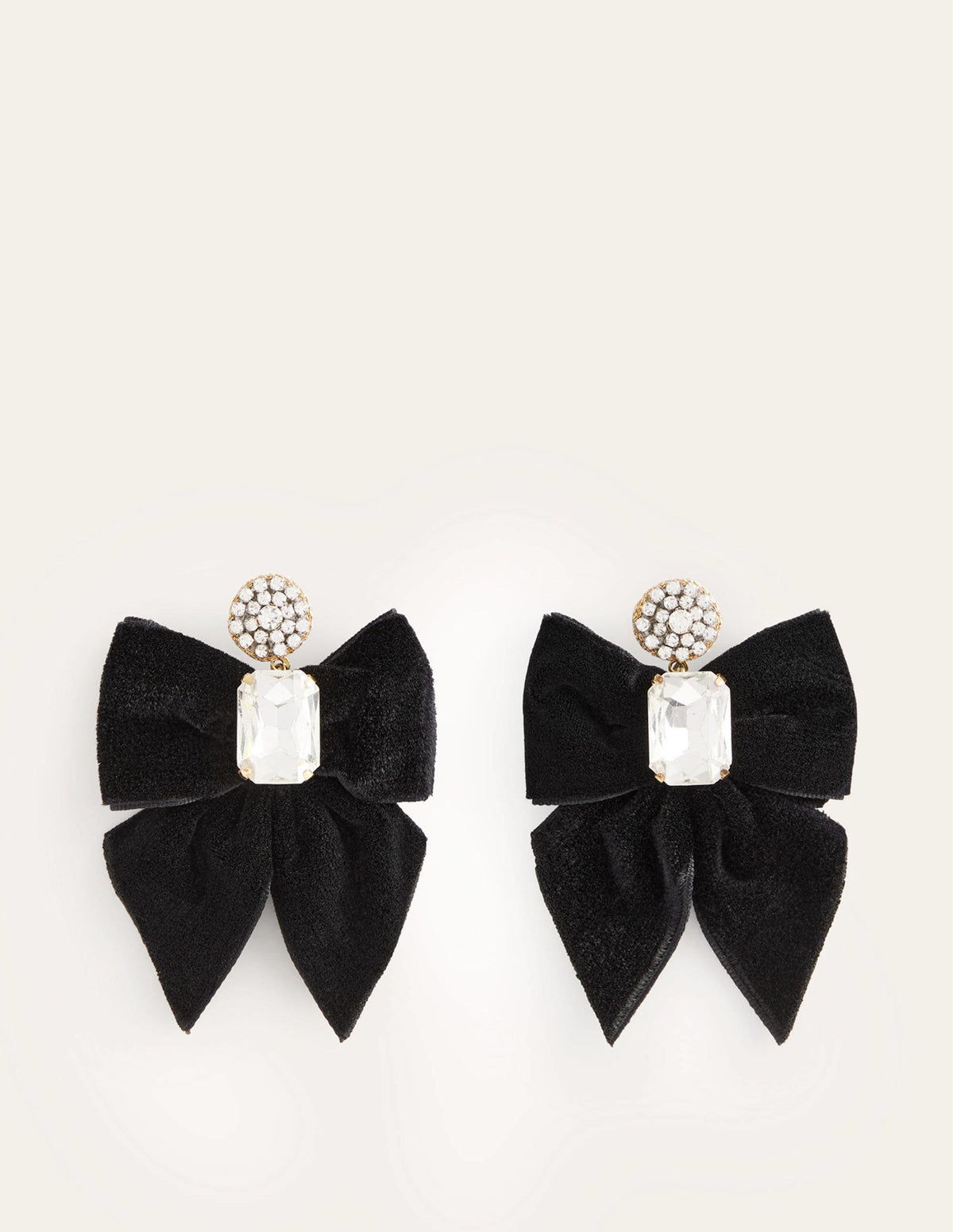 Party Bow Earrings-Black - Image 2