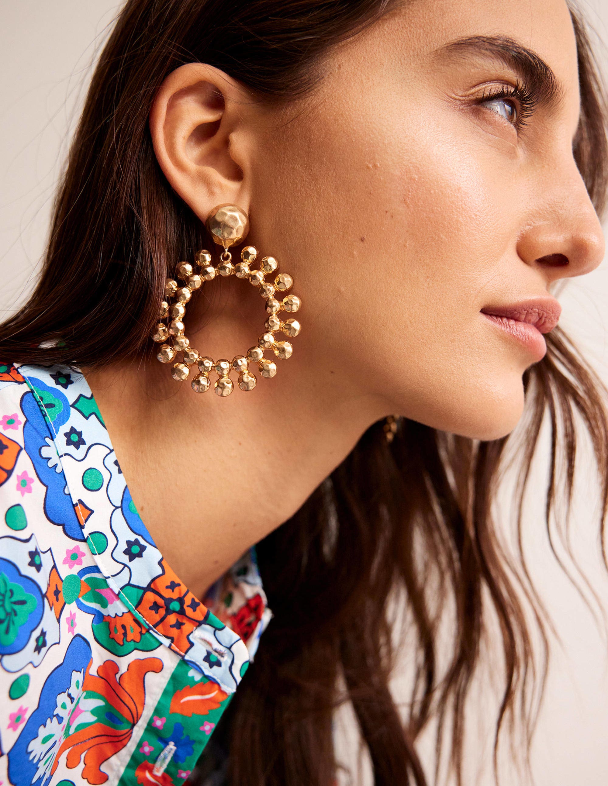 Statement Earrings-Gold - Image 2