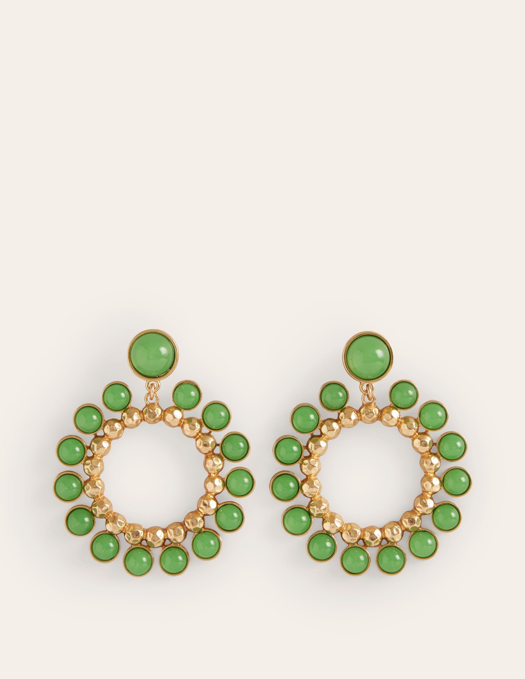 Statement Earrings-Green - Image 2