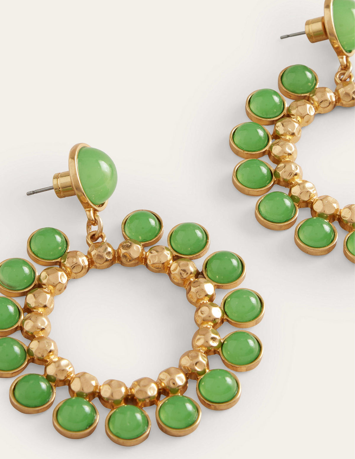 Statement Earrings-Green - Image 3