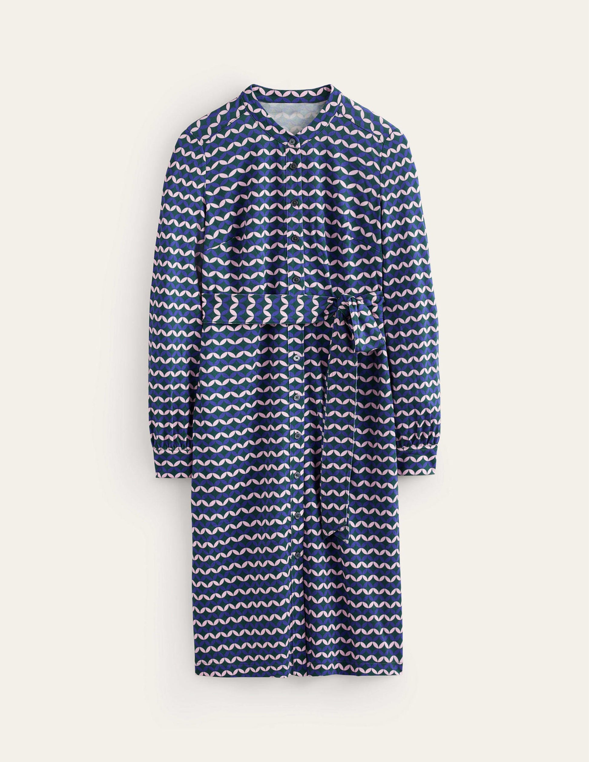 Julia Jersey Shirt Dress-Surf the Web, Diamond Terrace-5