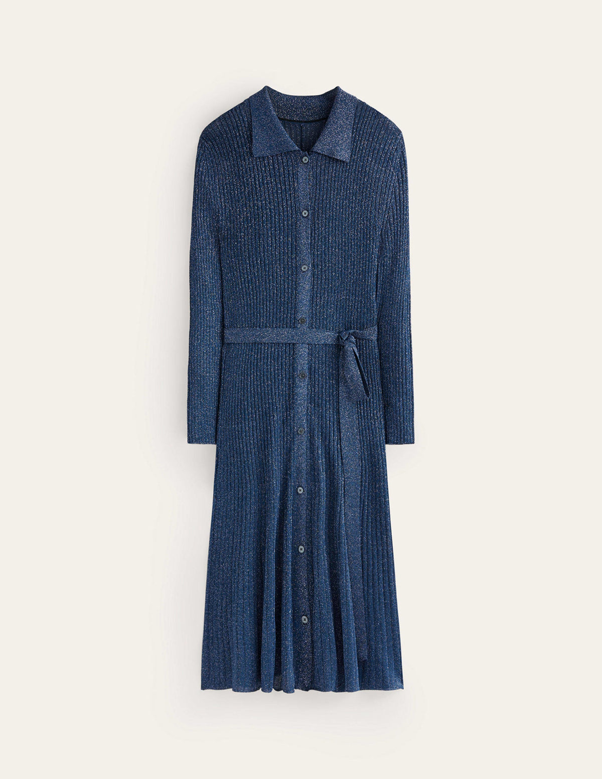 Faye Sparkle Knitted Dress-Atlantic Blue - Image 6