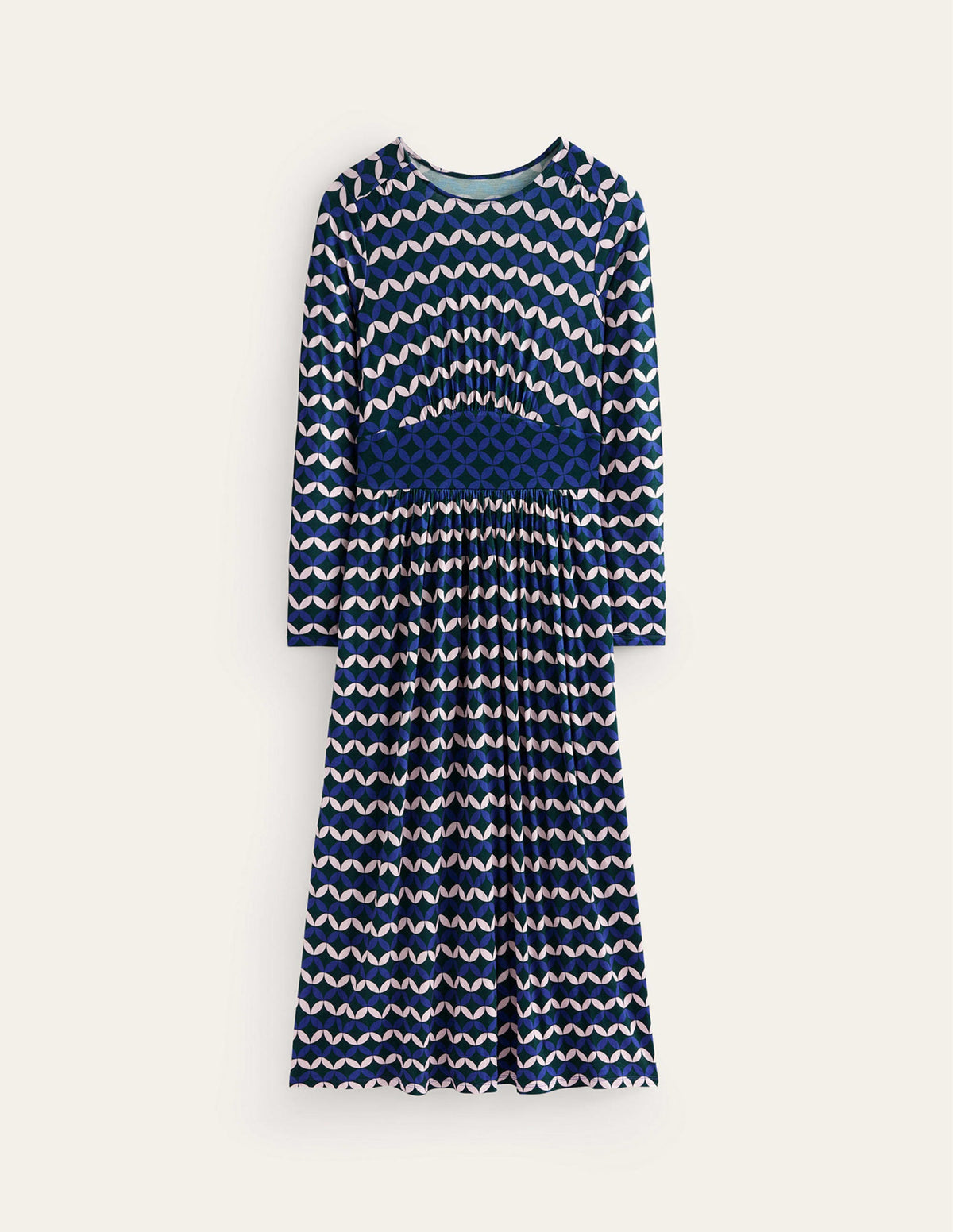 Thea Long Sleeve Midi Dress-Surf The Web, Diamond Terrace - Image 6