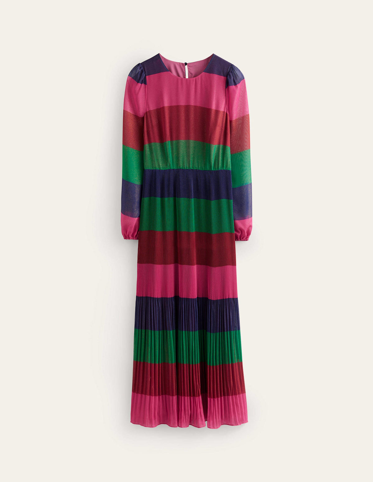 Colourblock Maxi Dress-Multi Stripe - Image 6