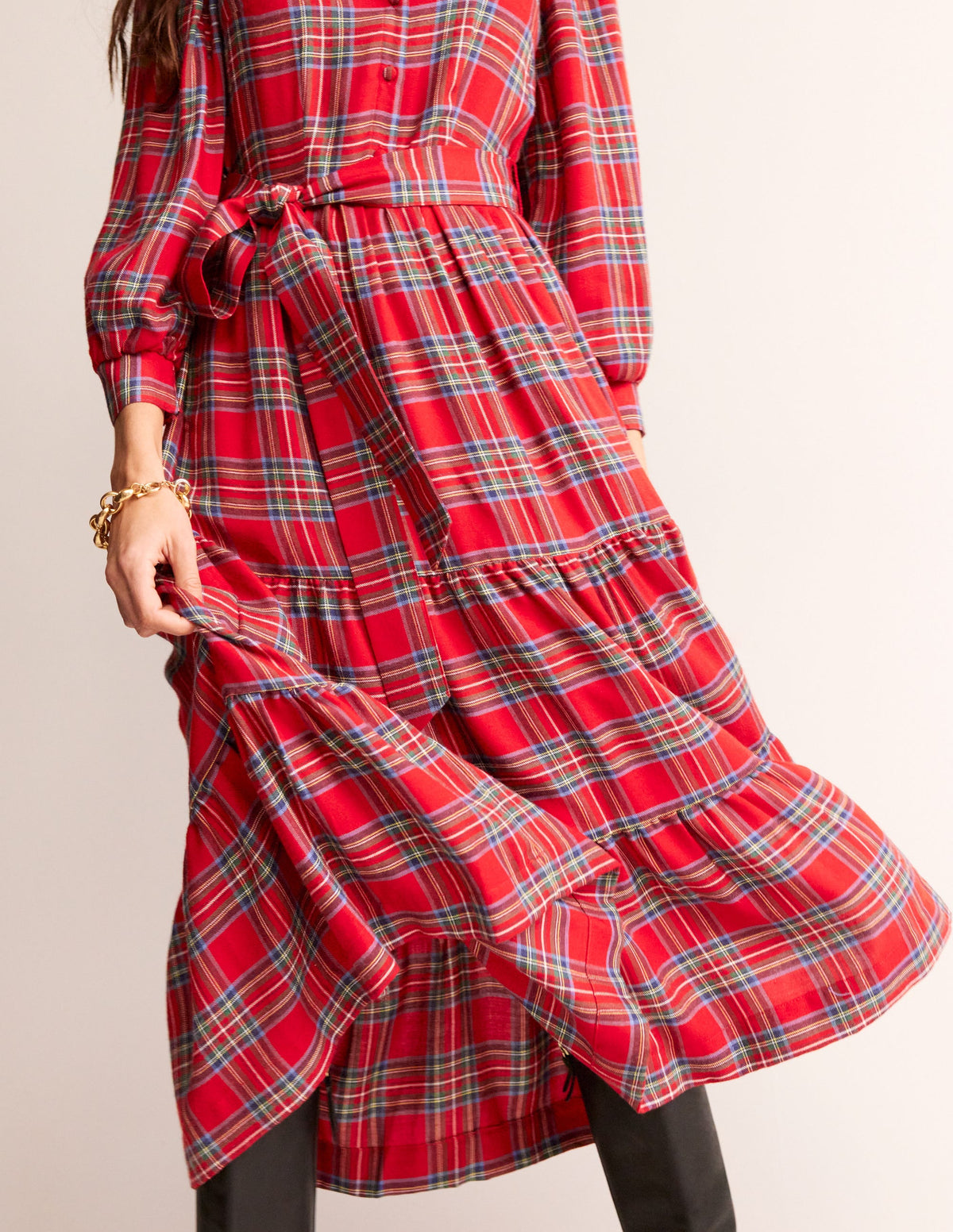 Tartan Maxi Dress-Check - Image 2