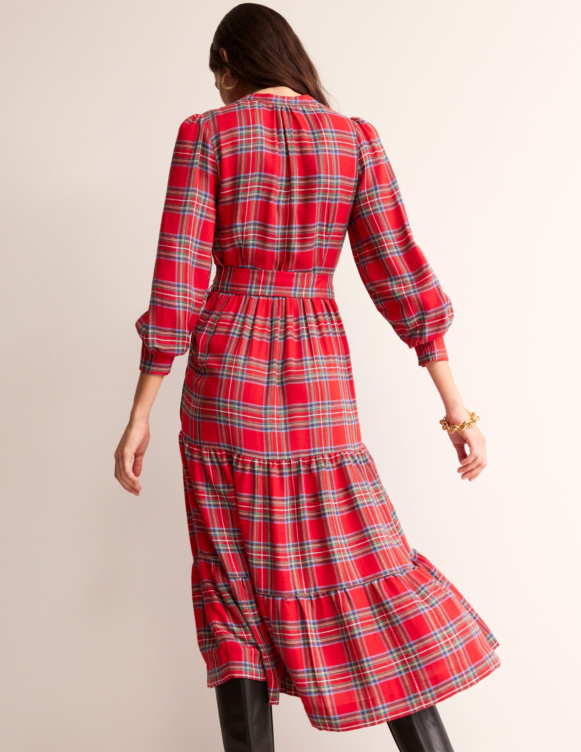 Tartan Maxi Dress-Check - Image 3