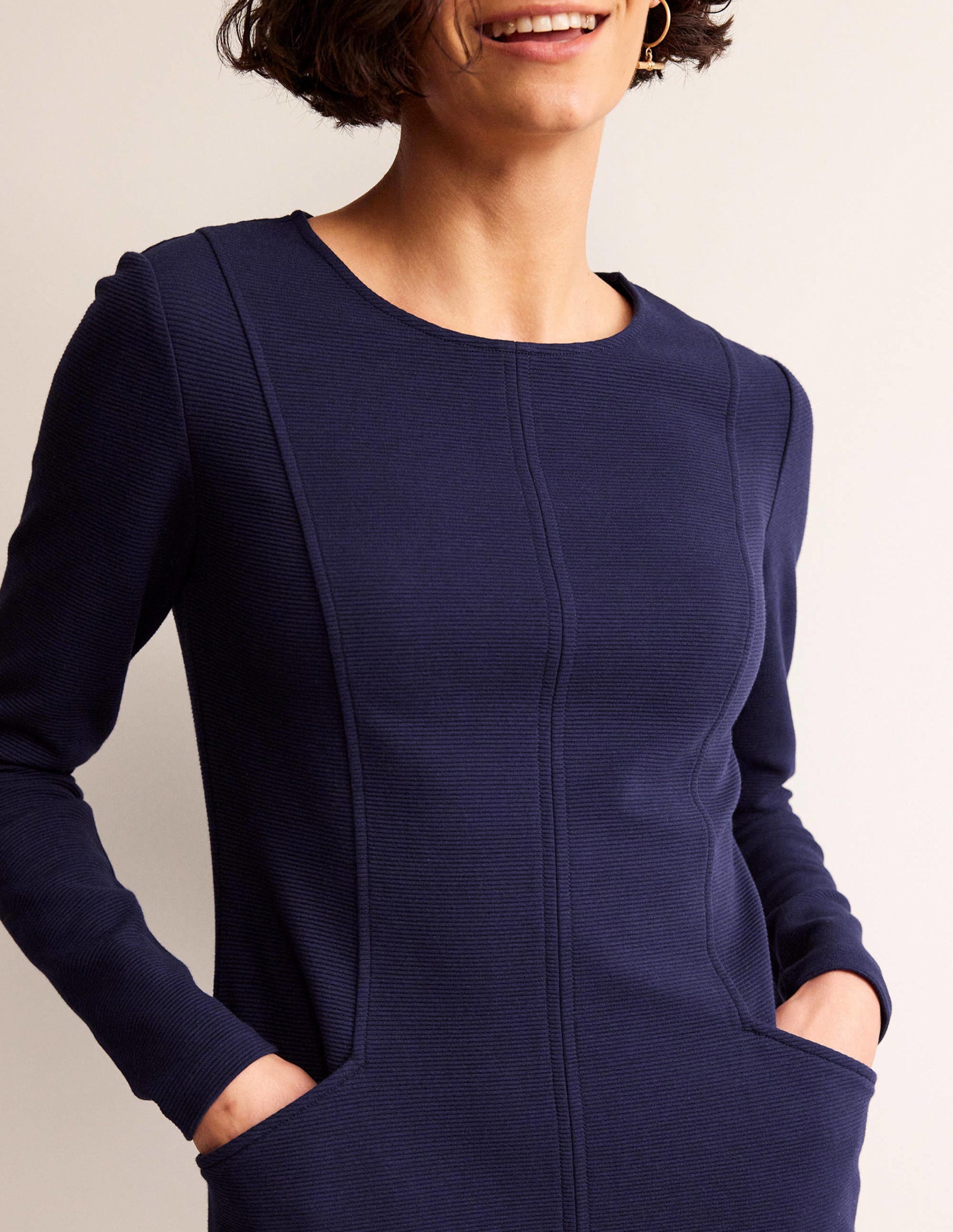 Ellen Ottoman Dress-Evening Blue-2