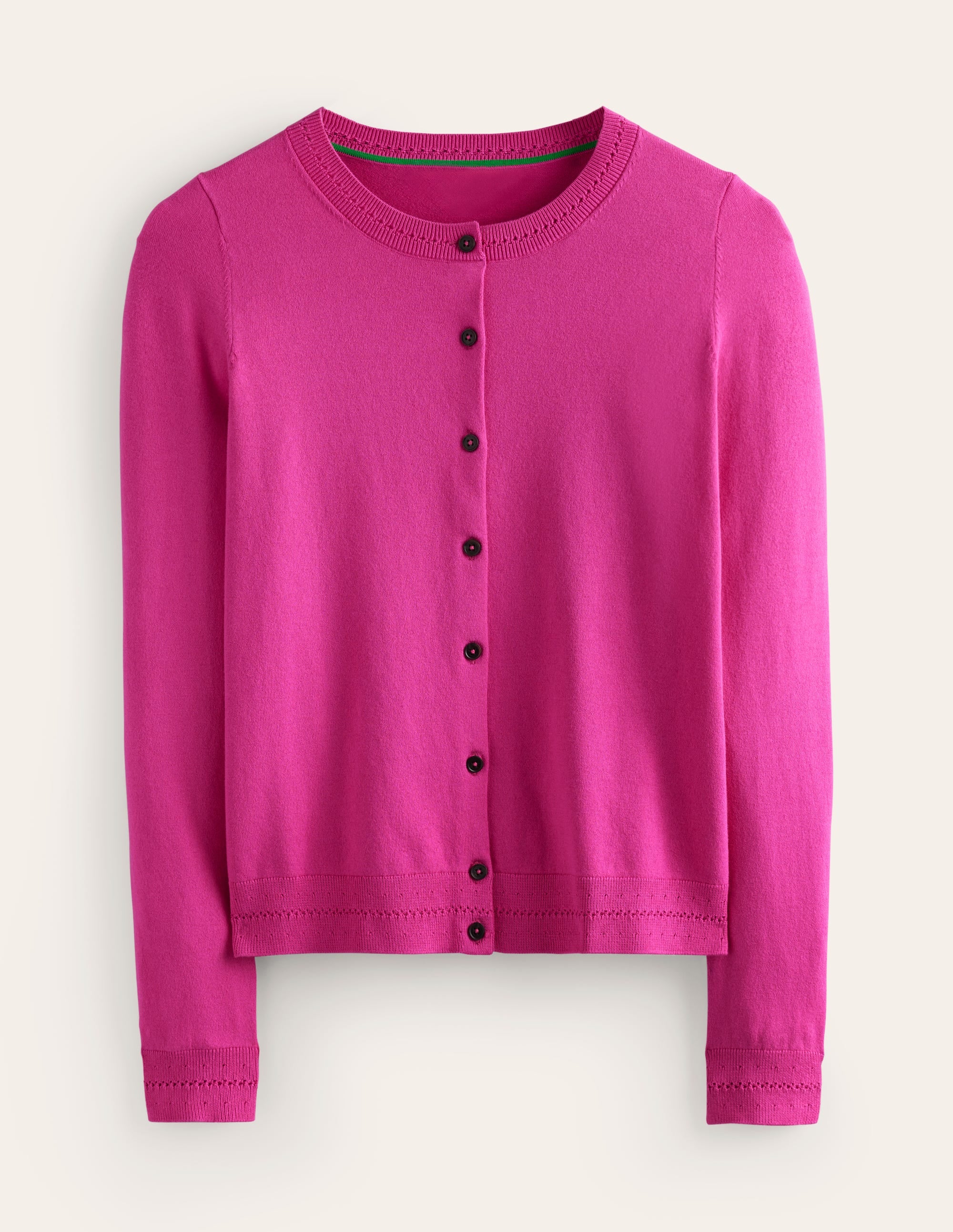 Catriona Cotton Cardigan-Rose Violet - Image 6
