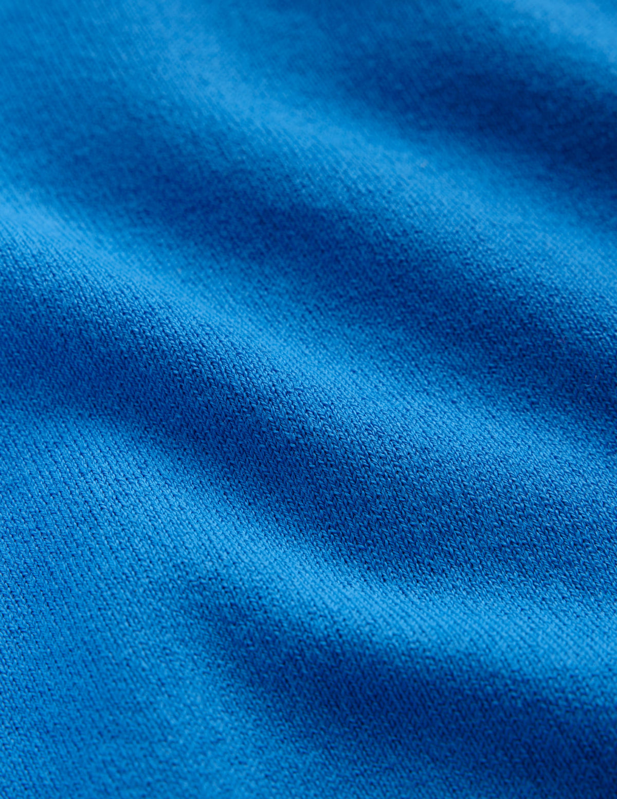 Catriona Cotton Crew Jumper-Bright Cyan Blue-6