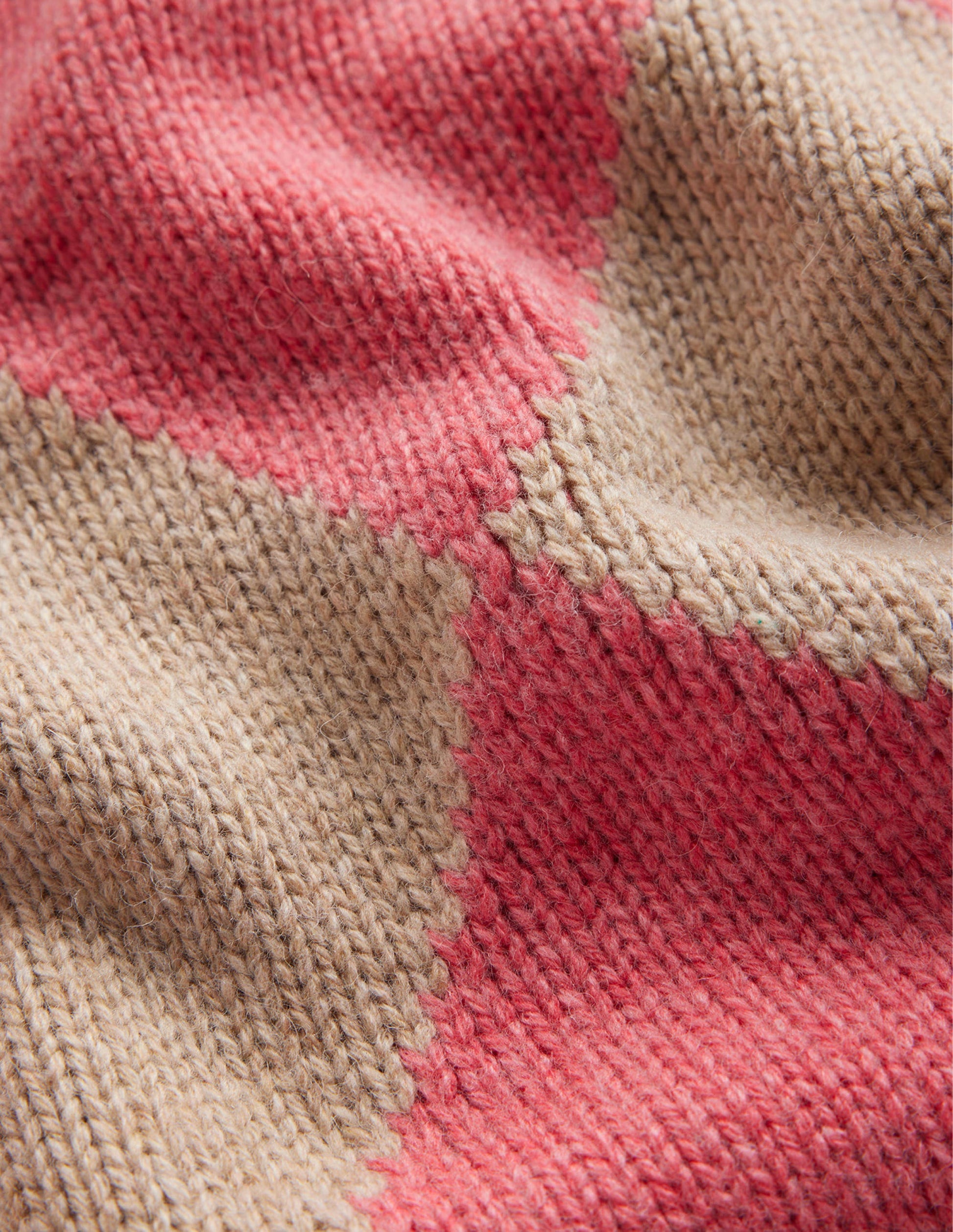 Argyle Crew Neck Sweater-Watermelon, Chinchilla Melange-6