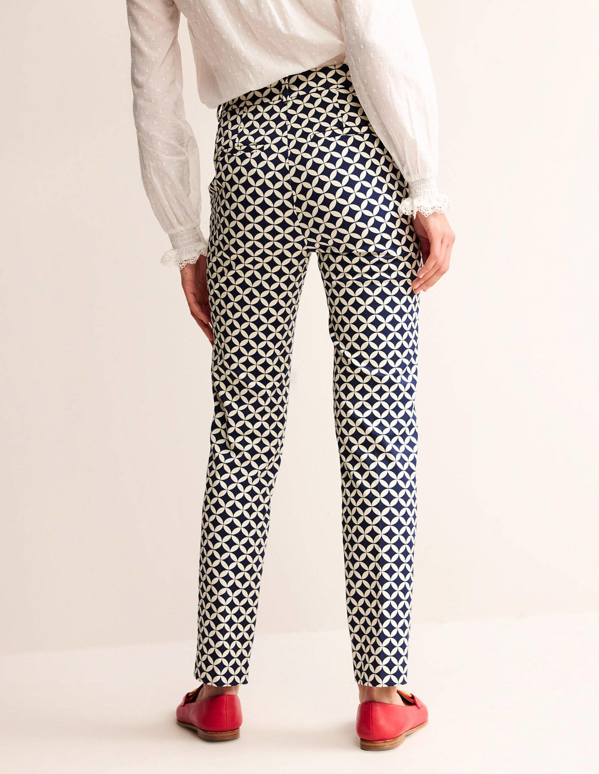 Highgate Printed Pants-Navy, Diamond Terrace-3