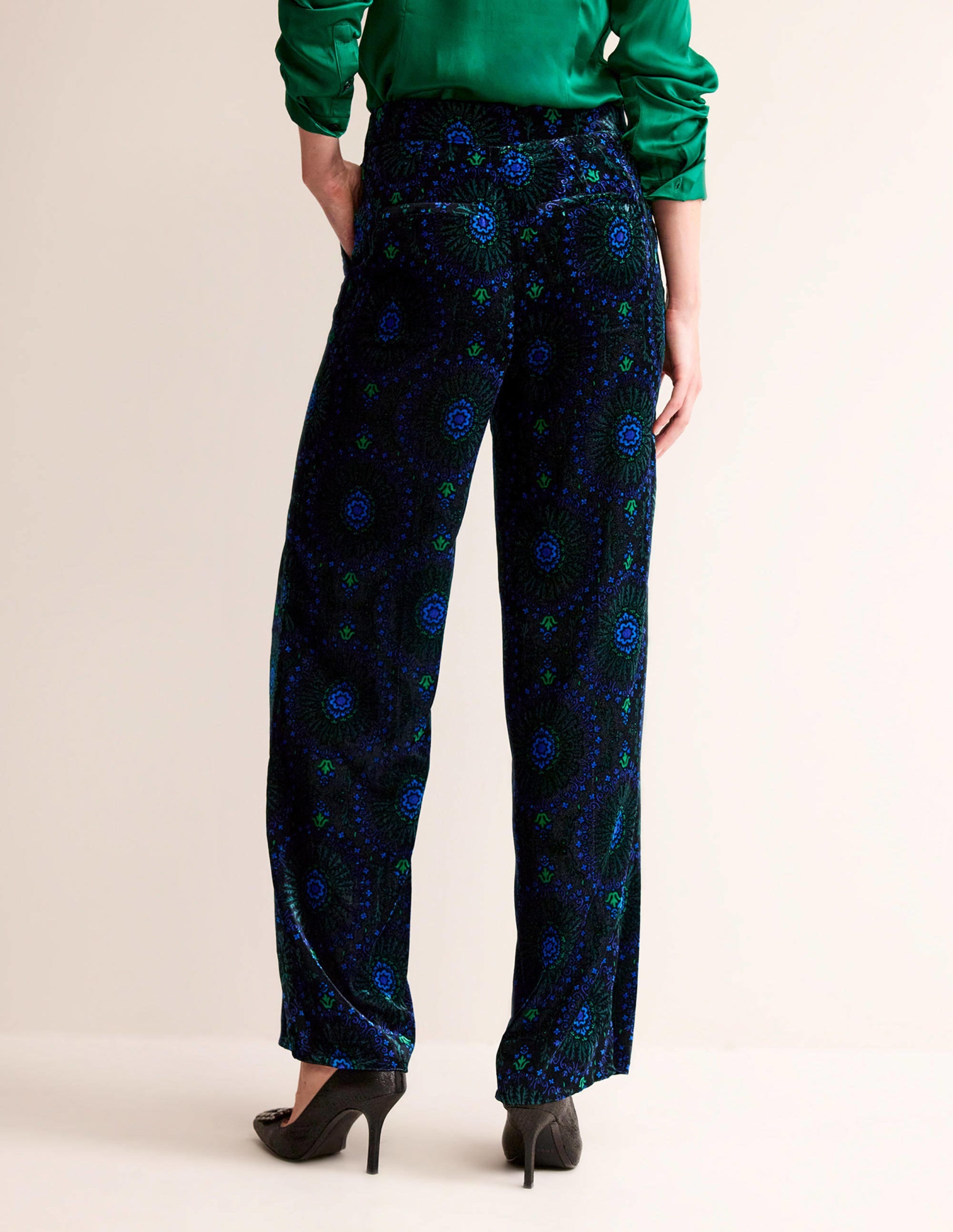 Westbourne Velvet Pants-Black, Artizian Geo - Image 3