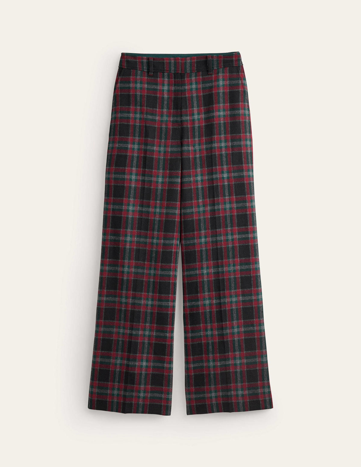 Westbourne Check Pants-Green and Brown Check - Image 5