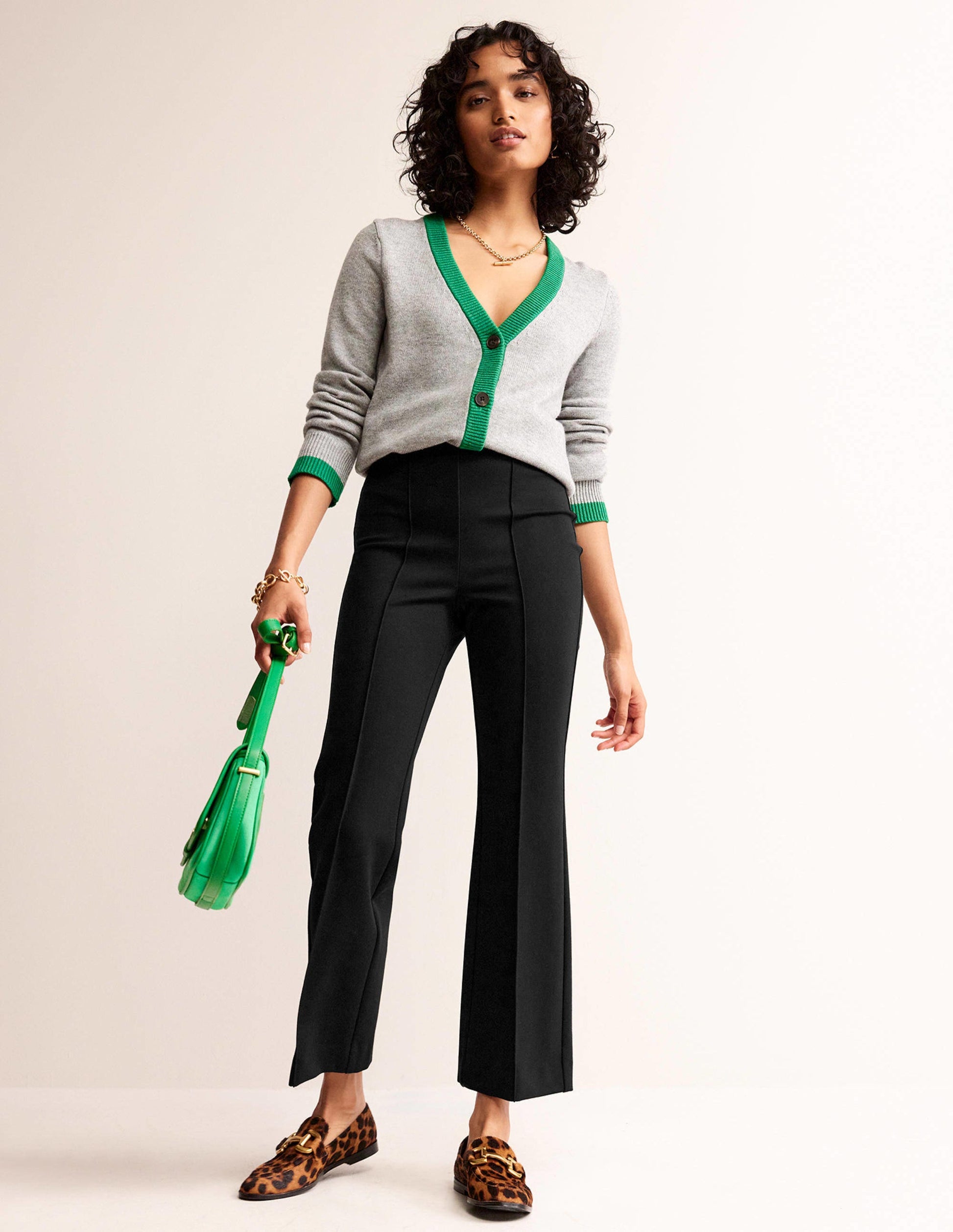 Ponte Pull on Kick Flare-Black-1