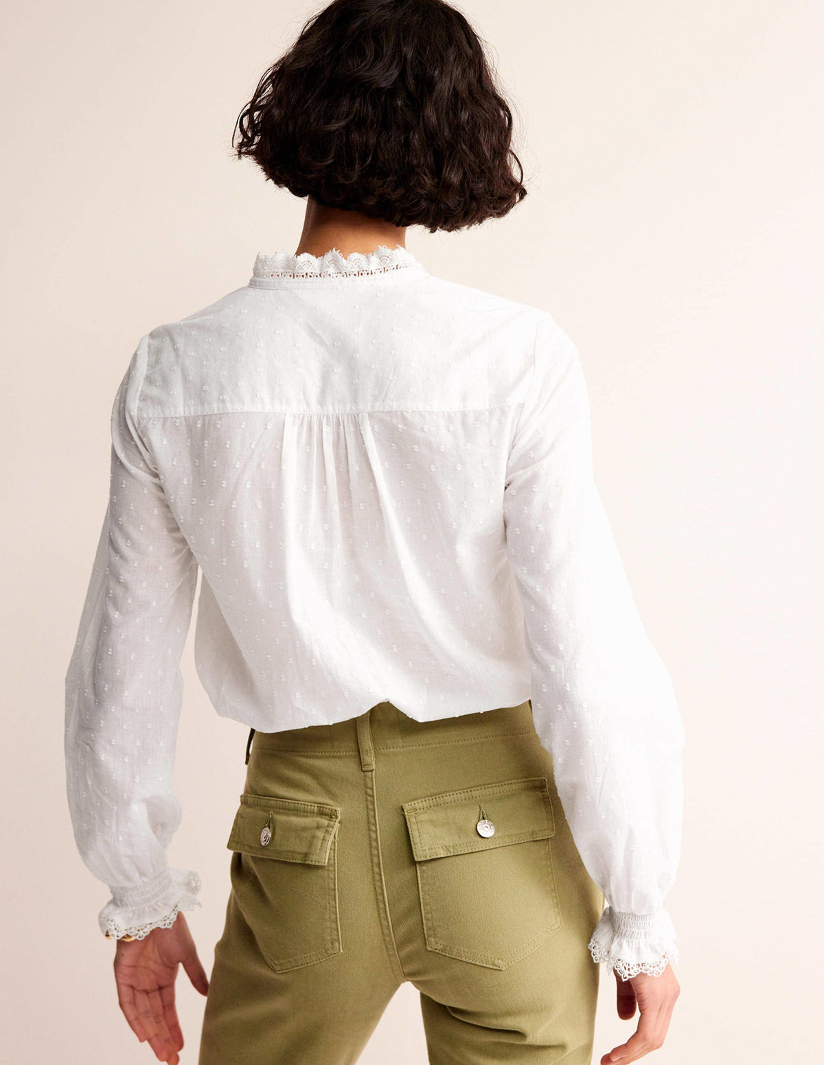 Romantic Textured Top-White-3