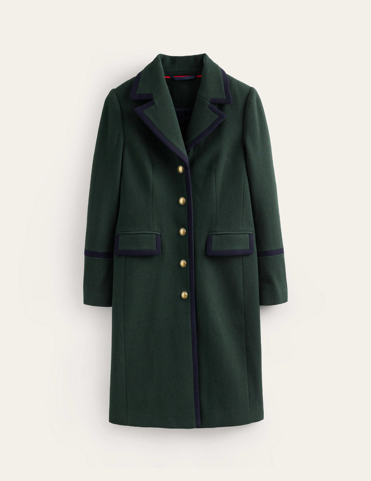 Tipped Military Coat-Chatsworth Green - Image 6