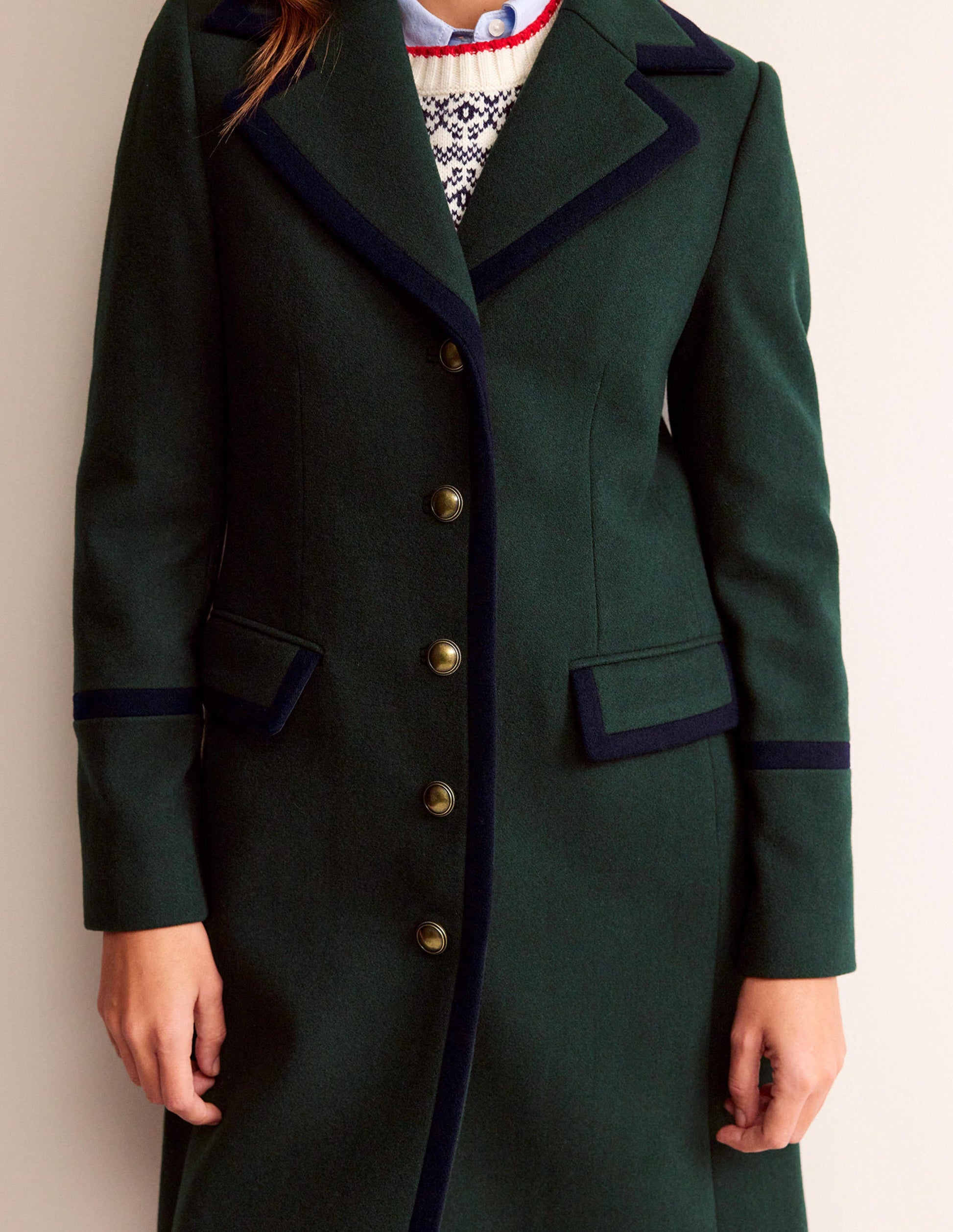 Tipped Military Coat-Chatsworth Green-2