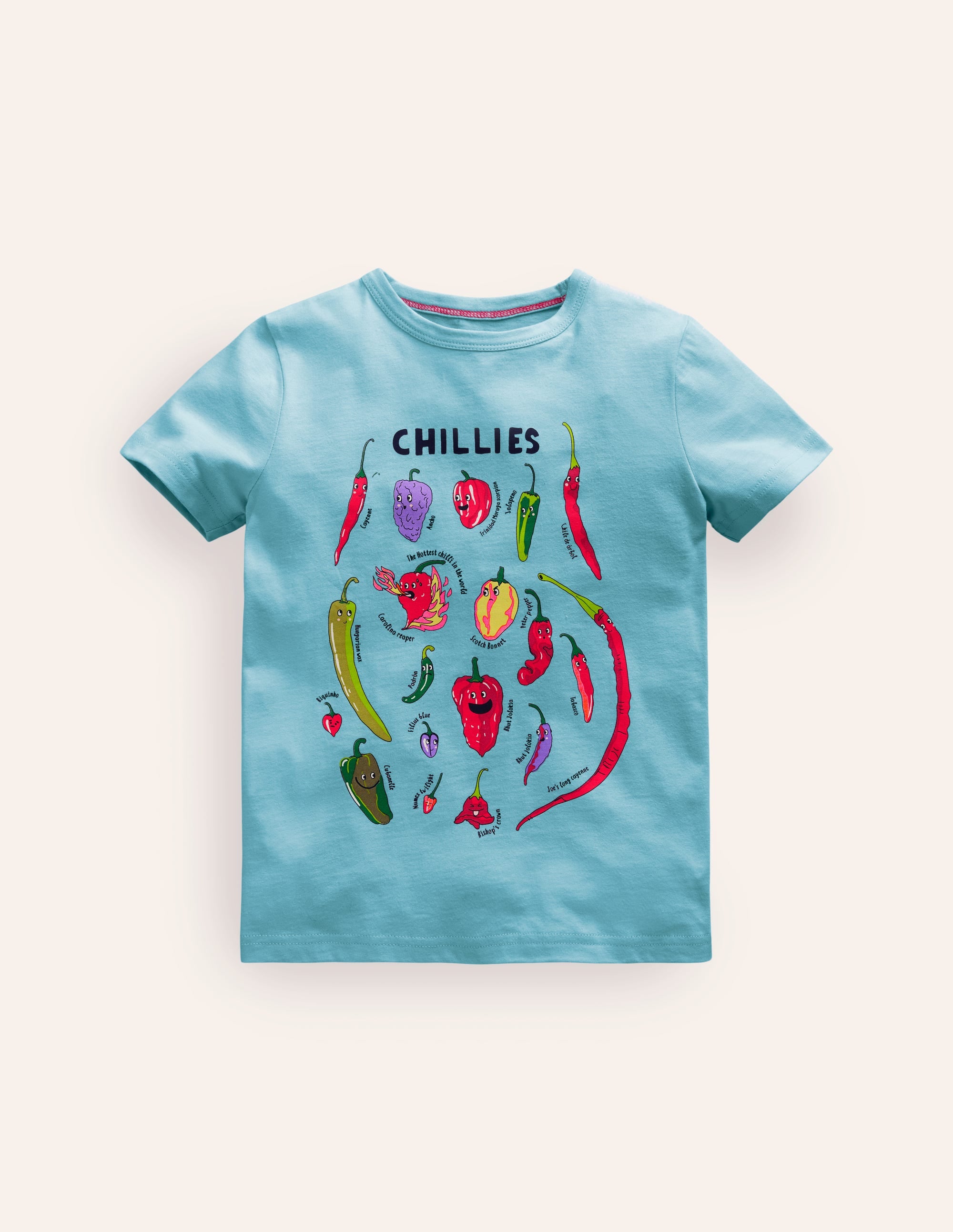 Fun Food T-shirt-Ice Cube Blue Chillis - Image 1
