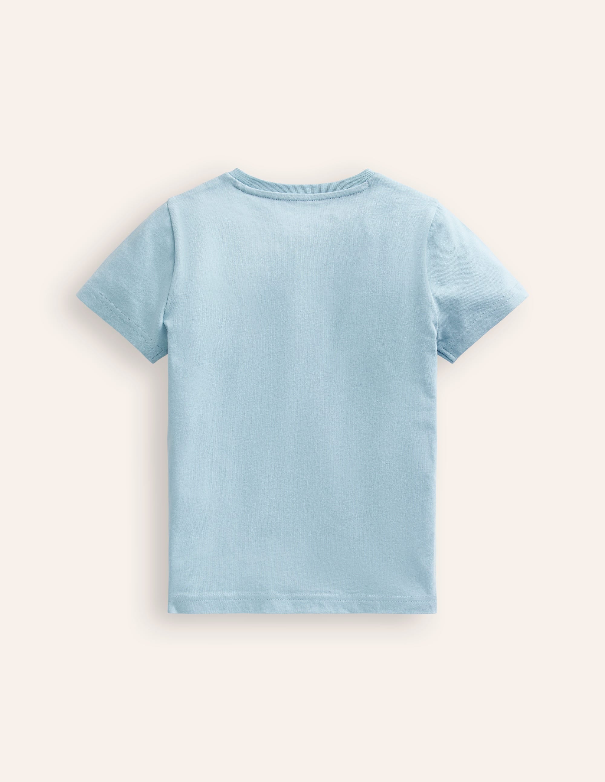 Vehicle Superstitch T-shirt-Vintage Blue Campervan - Image 2