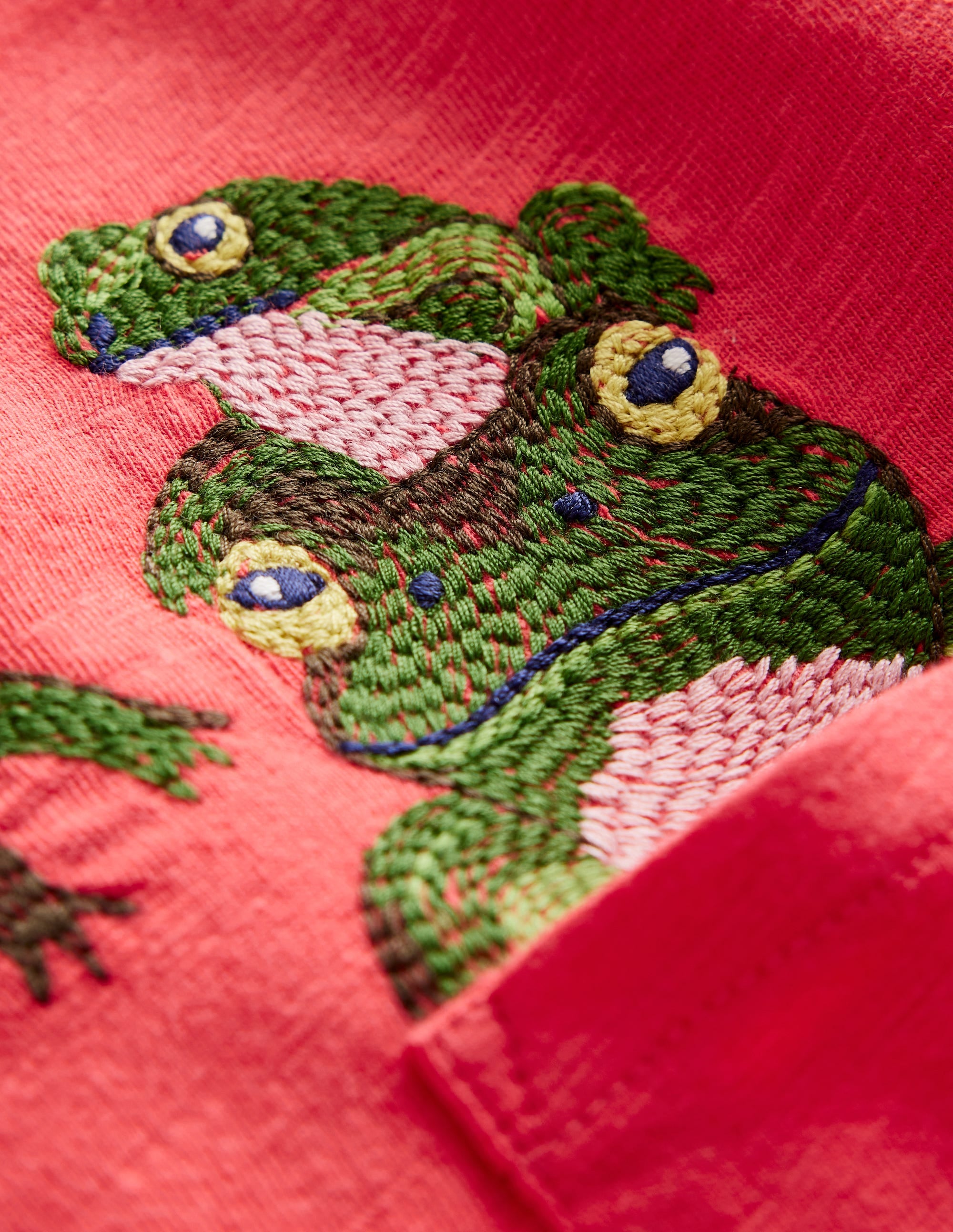 Superstitch Pocket T-Shirt-Jam Red Frogs - Image 3