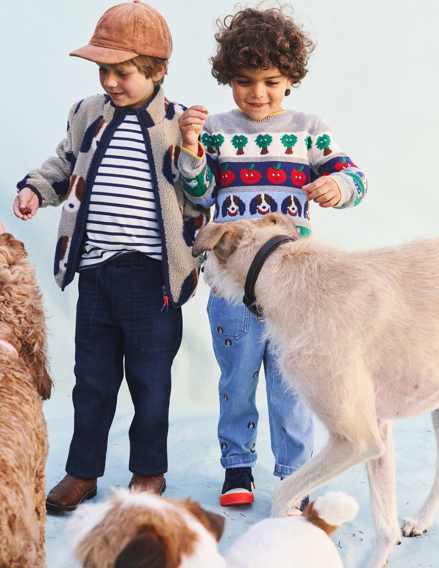 Fair Isle Sweater-Multi Animals