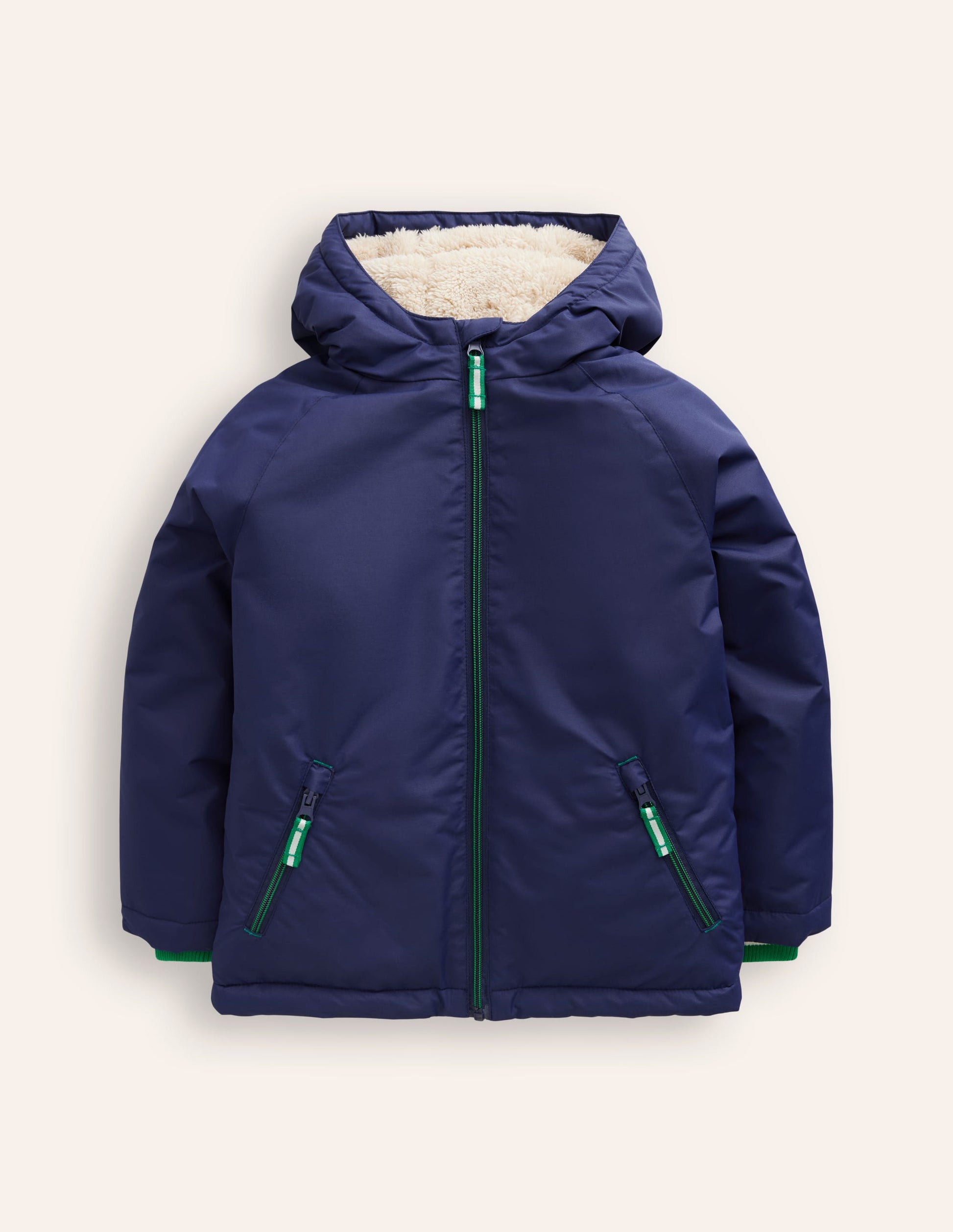 Sherpa Lined Parka-College Navy-1