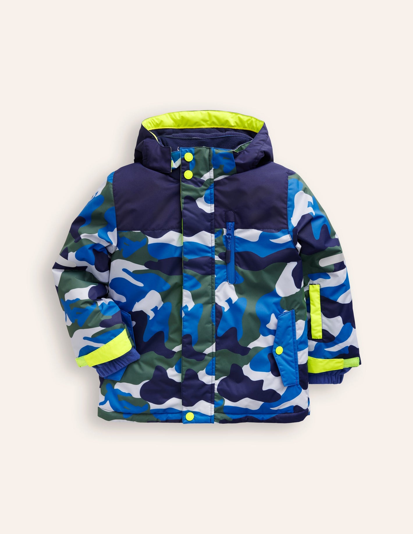 All-Weather Waterproof Coat-Greek Blue Camo