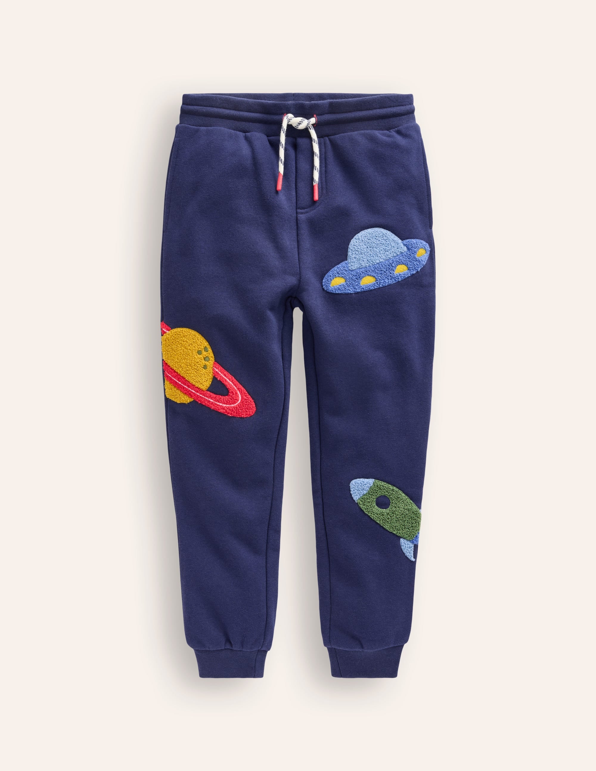 Appliqué Sweatpants-College Navy - Image 1