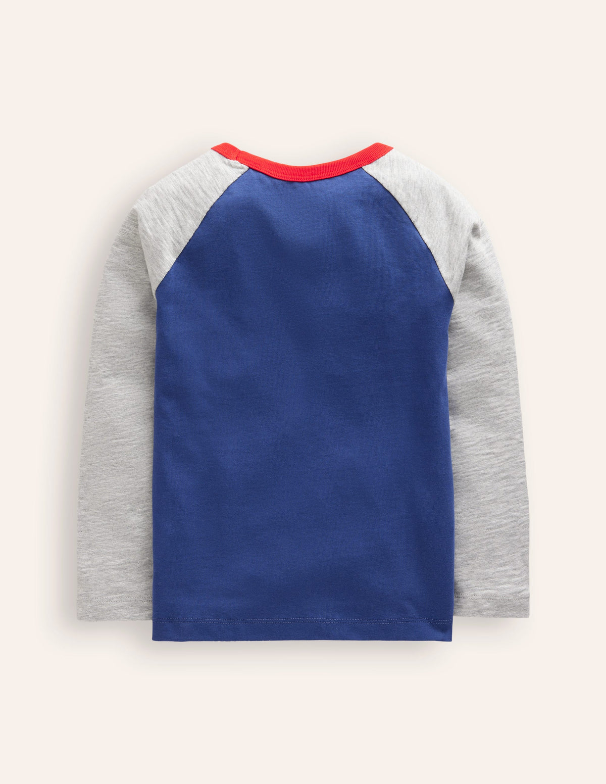 Printed Logo Raglan T-Shirt-Starboard Blue Football - Image 2