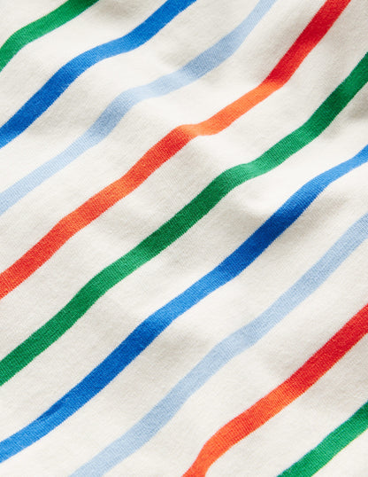 Everyday Breton T-Shirt-Greek Blue/Firecracker Red