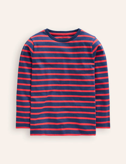 Everyday Breton T-Shirt-Starboard / Strawberry Tart