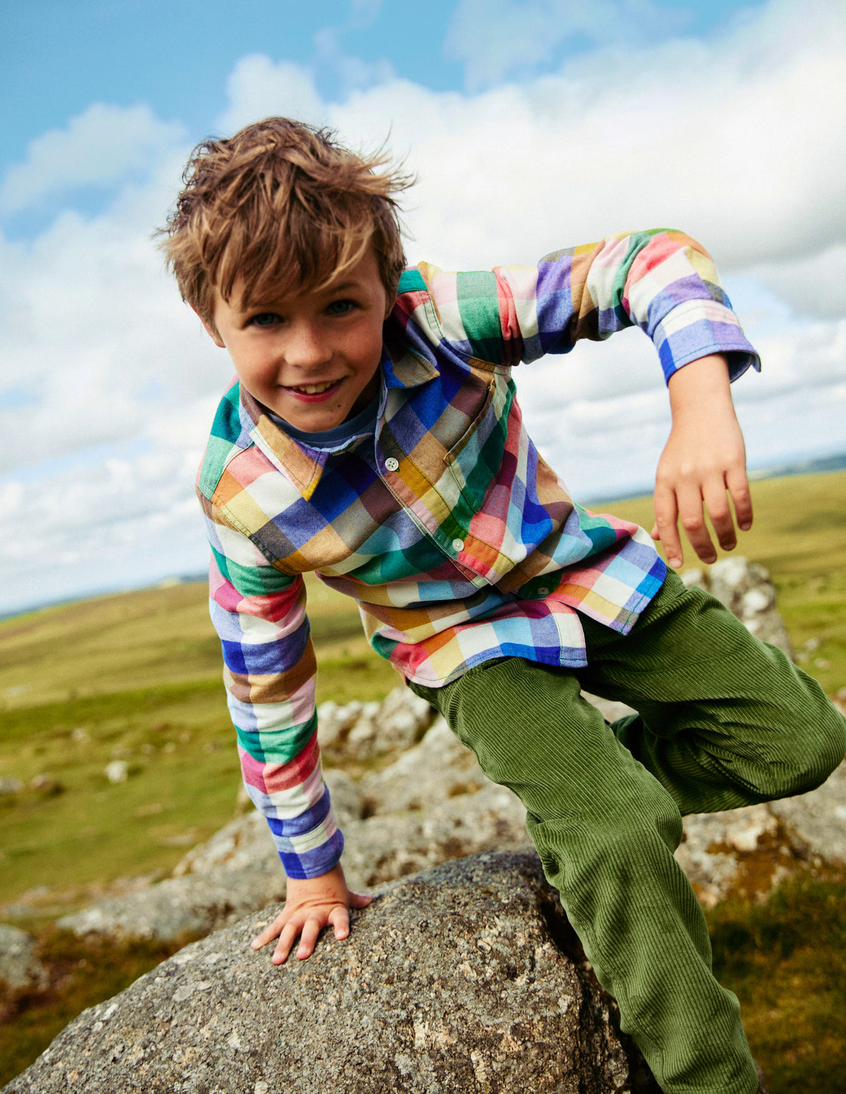Cosy Cotton Check Shirt-Multi Gingham - Image 6
