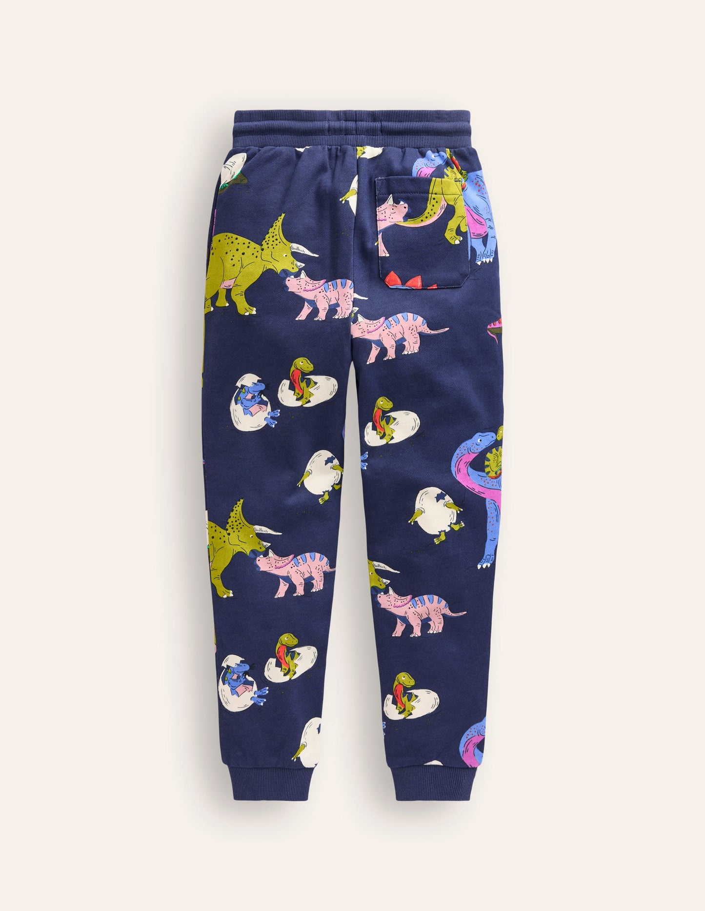 Printed Comfy Sweatpants-Multi Dino Family