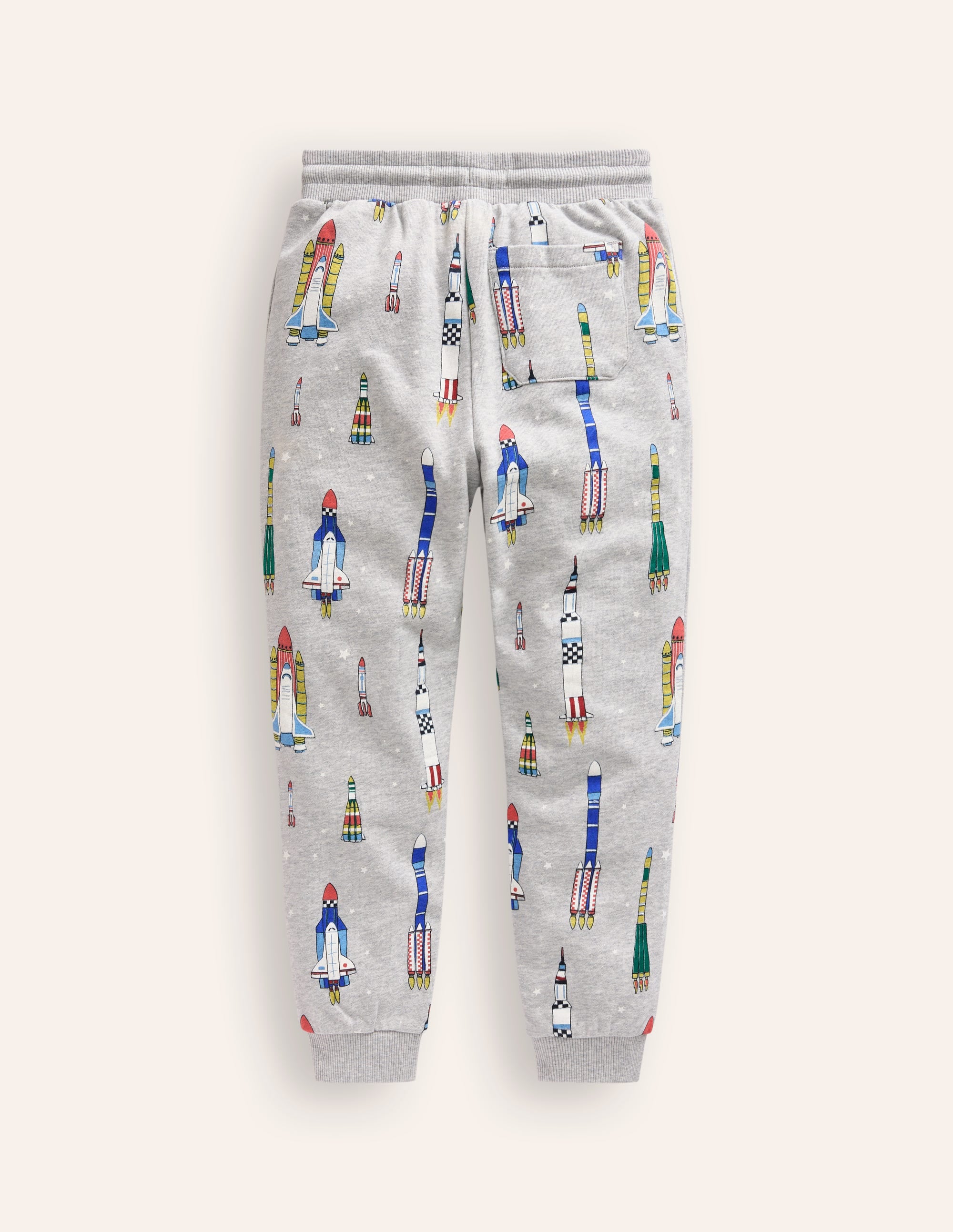 Printed Comfy Sweatpants-Grey Multi Rockets - Image 2