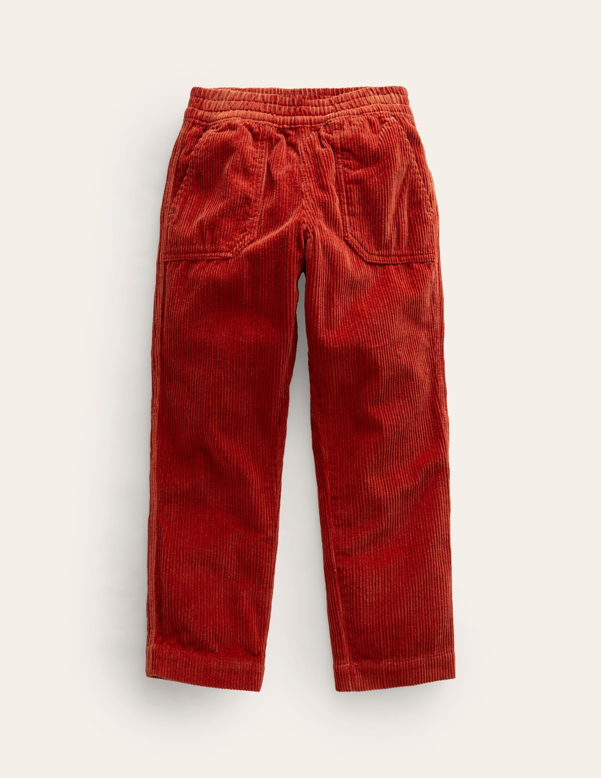 Pull-on Cord Pants-Roasted Chestnut - Image 1