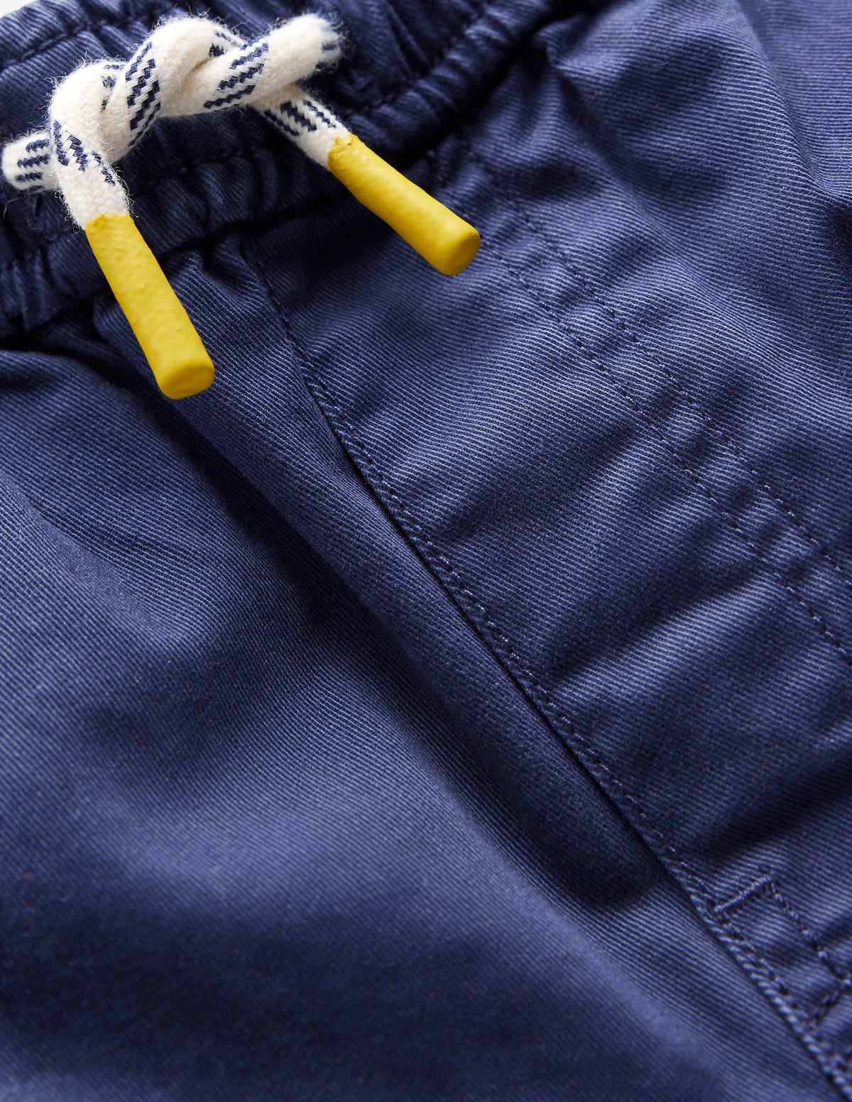 Slim Pull On Trousers-College Navy Twill - Image 3