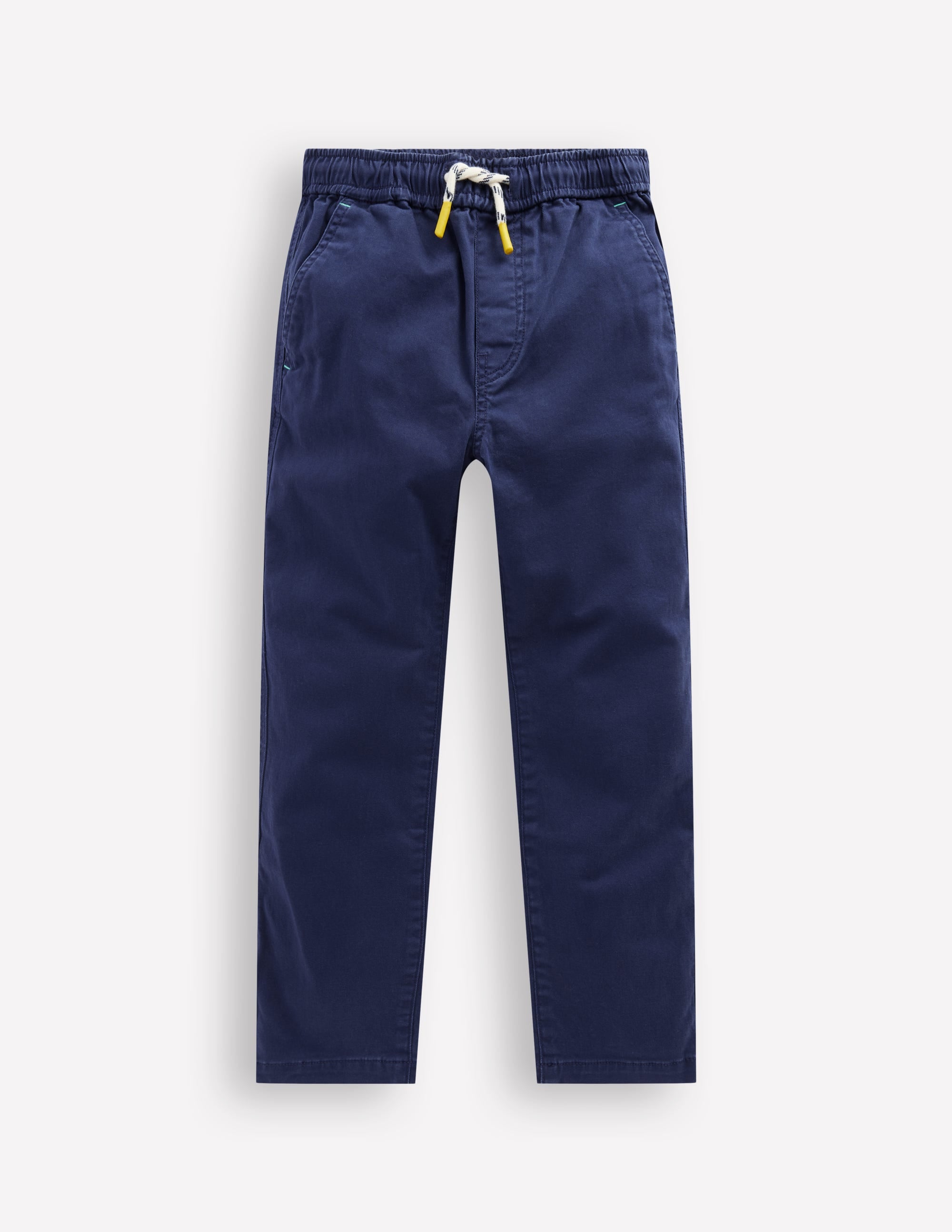 Slim Pull On Trousers-College Navy Twill - Image 1