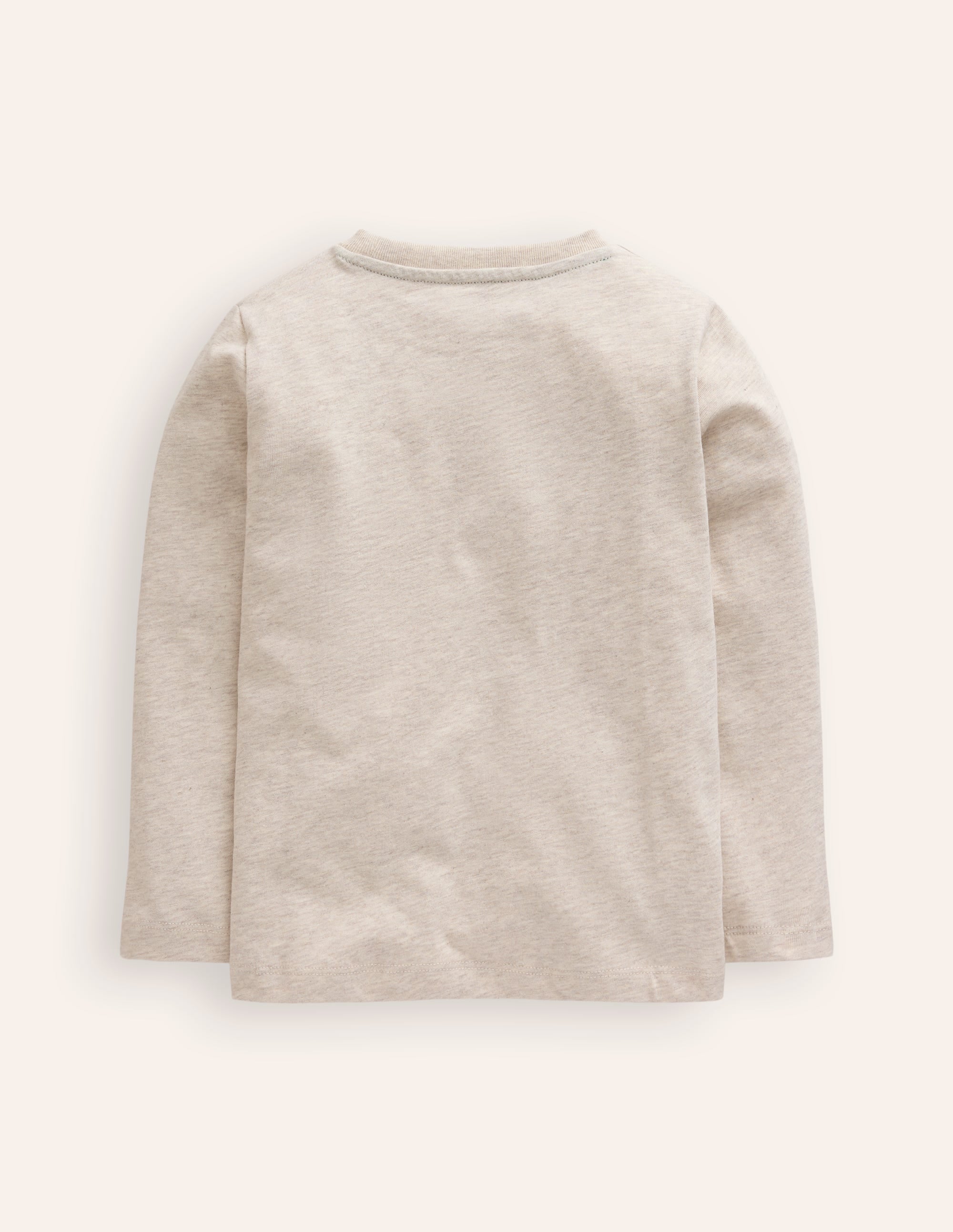 Printed Logo T-Shirt-Oatmeal Marl Transport - Image 2