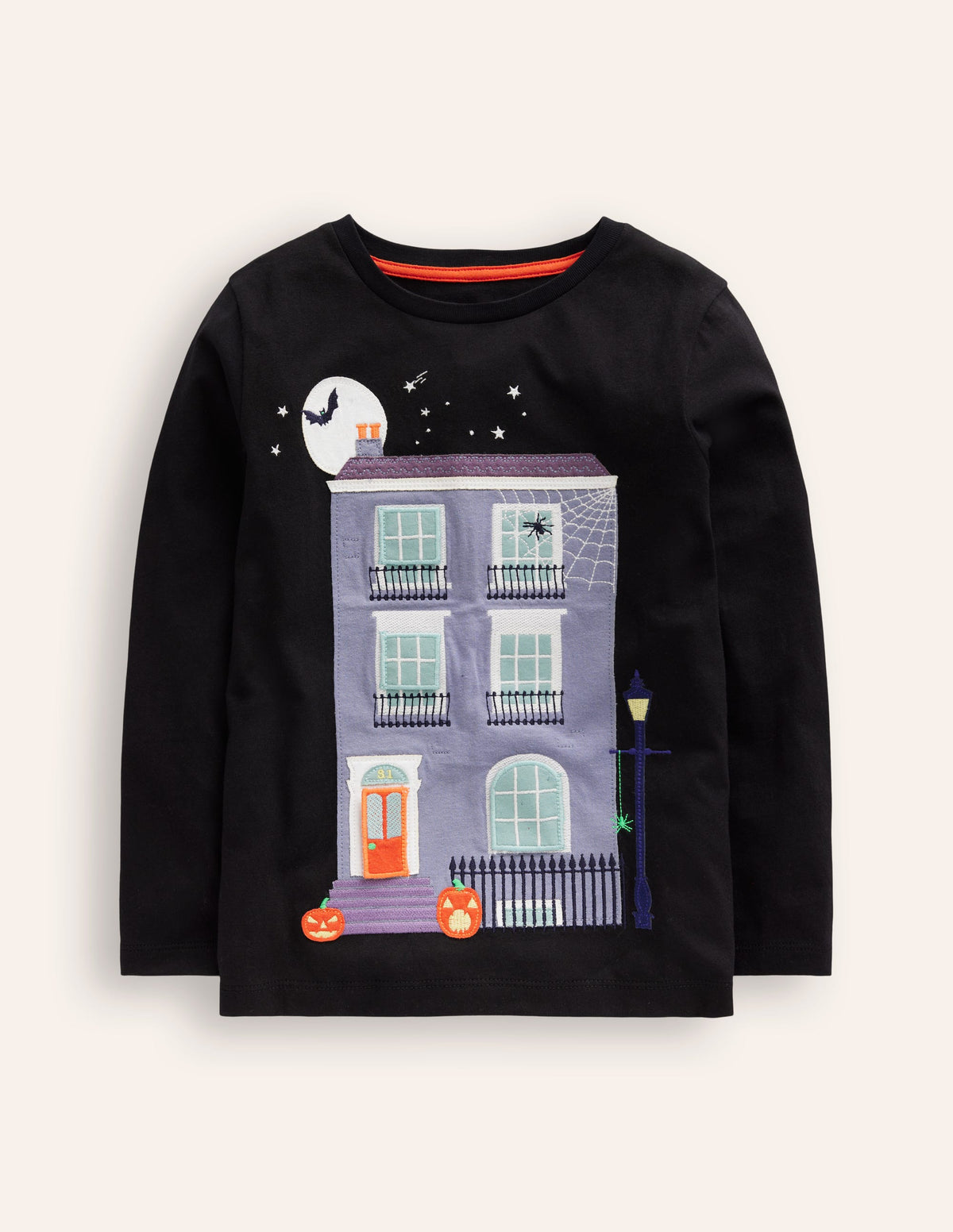 Lift-The-Flap T-shirt-Black Haunted House - Image 1