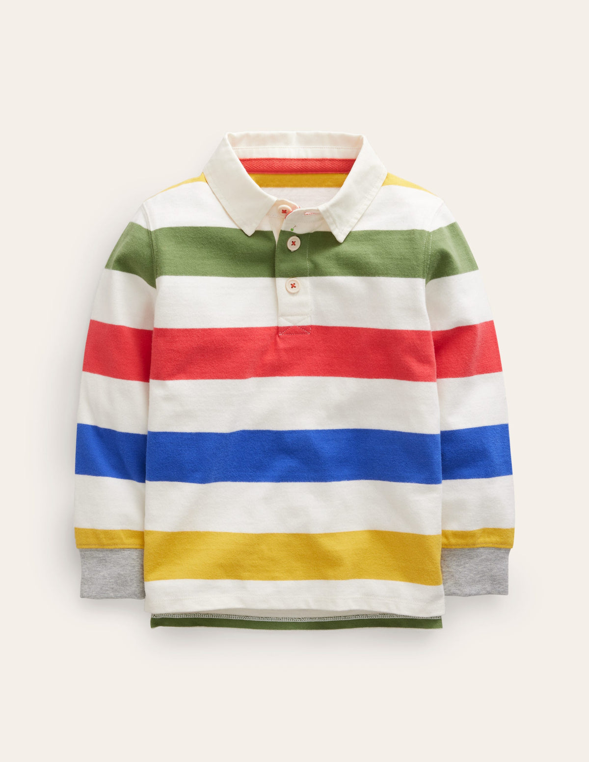 Classic Rugby Shirt-Rainbow Stripe - Image 1