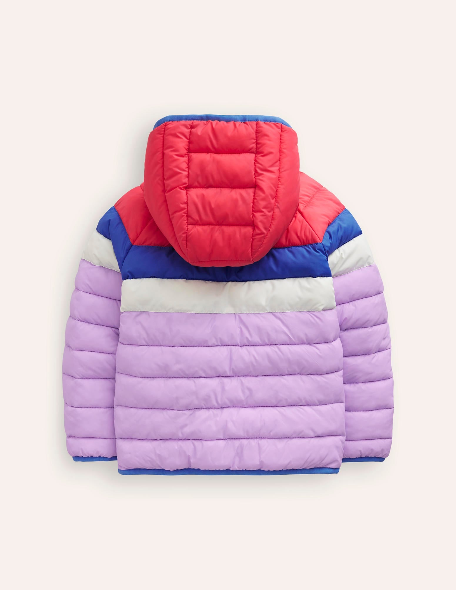 Pack-away Padded Jacket-Aster Purple Colourblock - Image 2