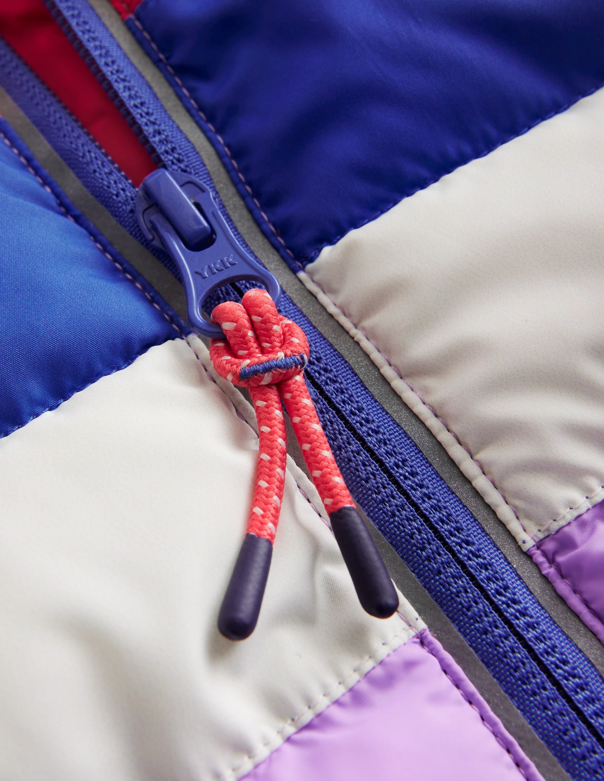 Pack-away Padded Jacket-Aster Purple Colourblock - Image 3