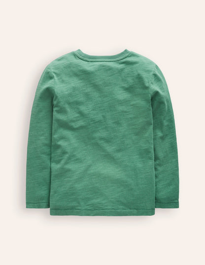 Everyday Long Sleeve T-Shirt-Spruce Green