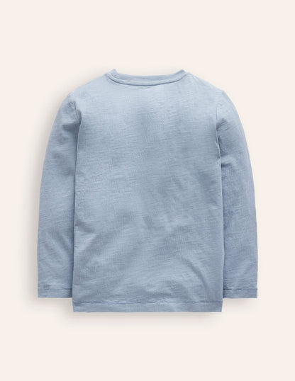 Everyday Long Sleeve T-Shirt-Pebble Blue